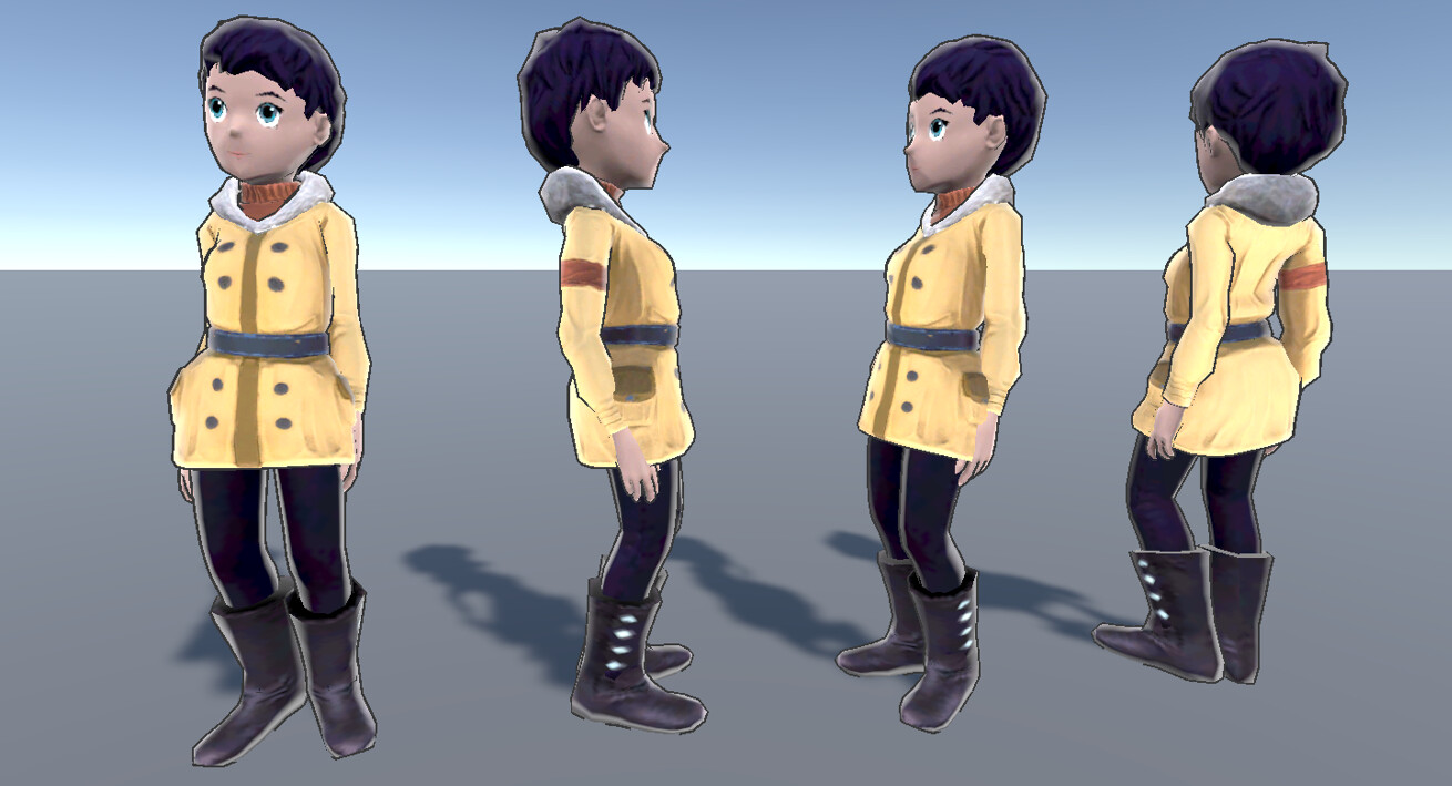 The NPC Anna in different angles. 