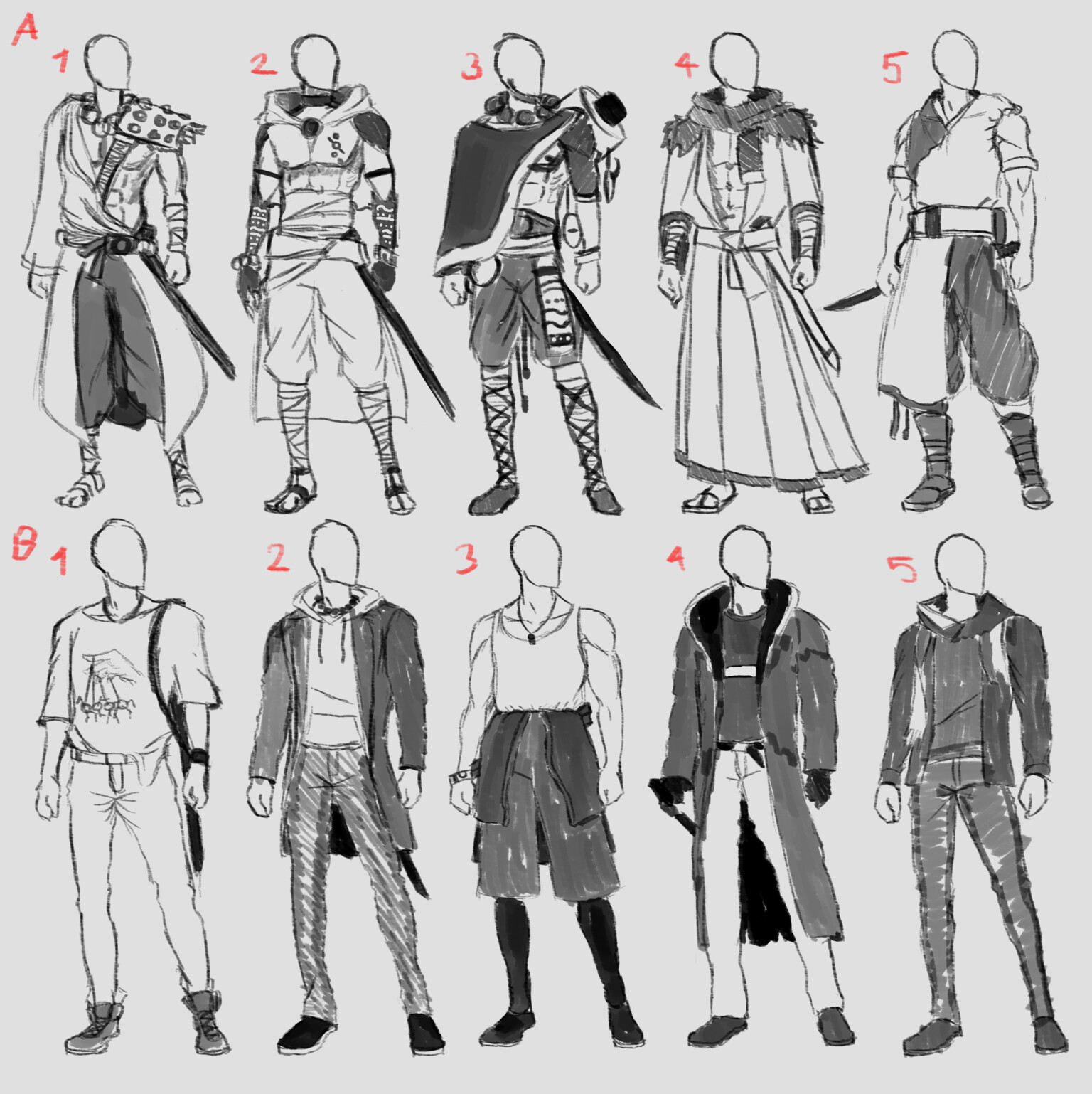 Anime Clothing Designs Male