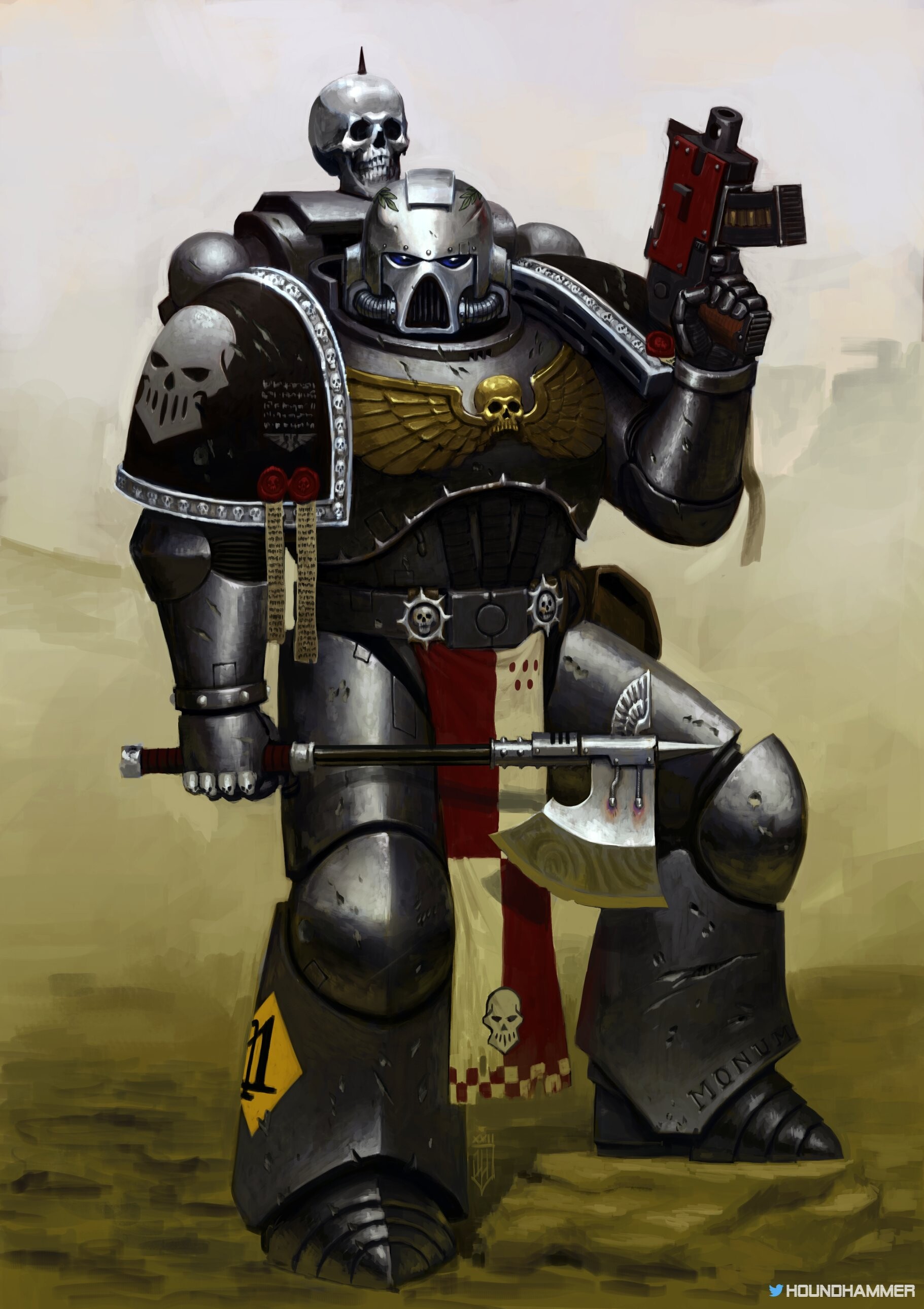 ArtStation Warhammer 40,000 Silver Skulls 1st Company Veteran