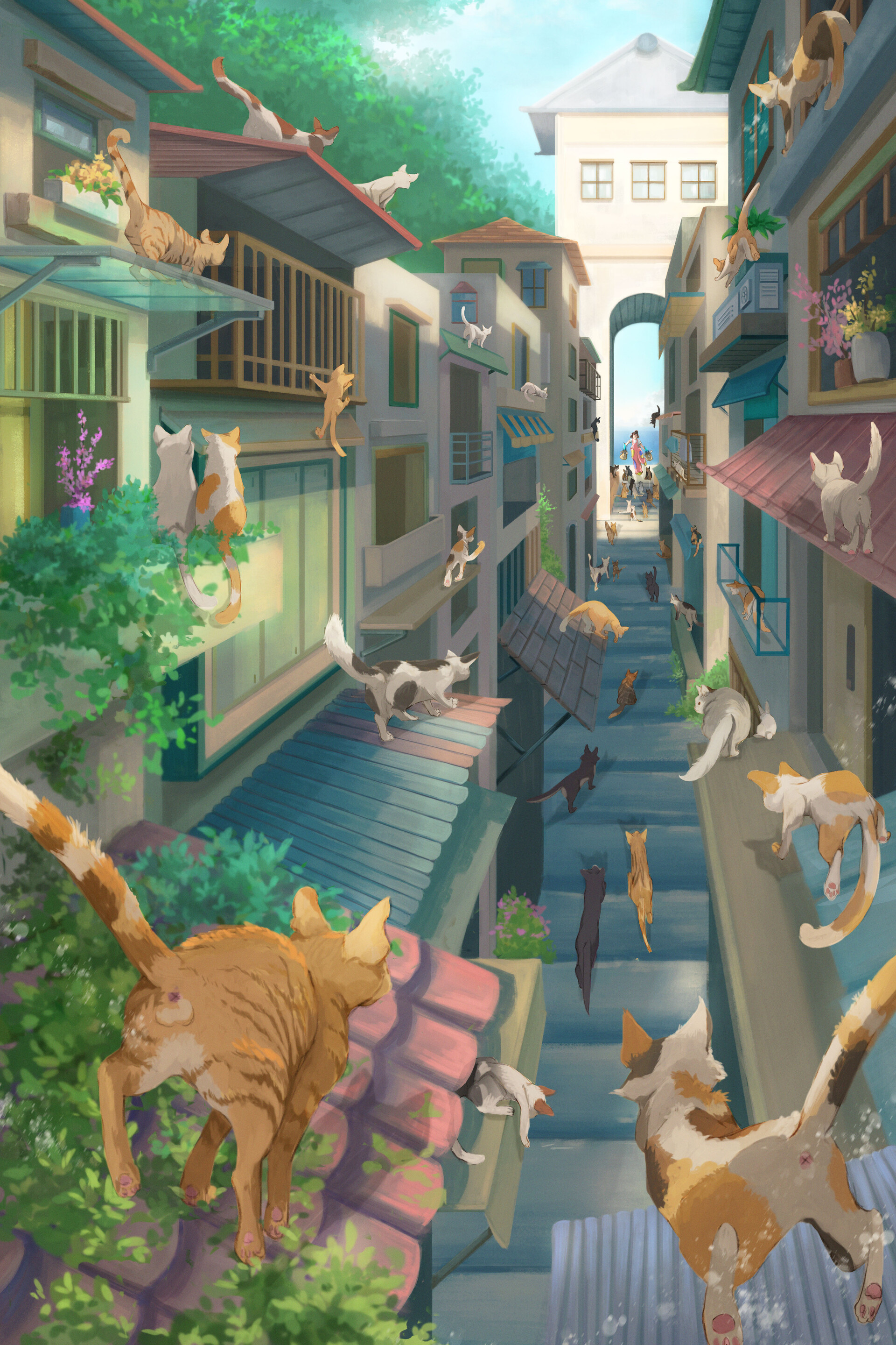 ArtStation Cat Town