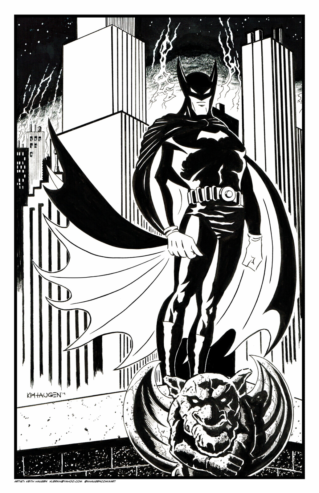 Golden Age Batman Commission. Art by Keith Haugen