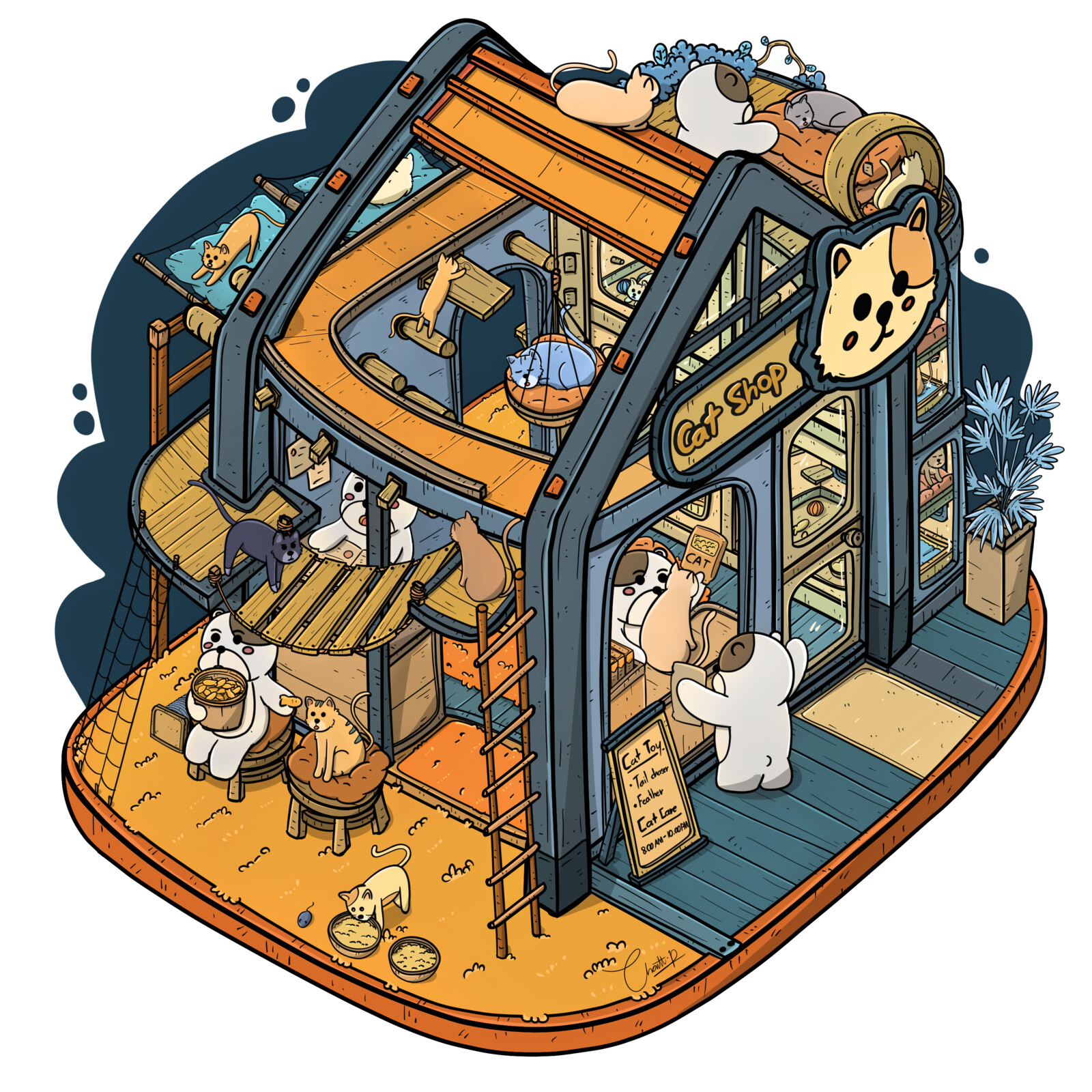 Charttanong Pamonpol Cat shop