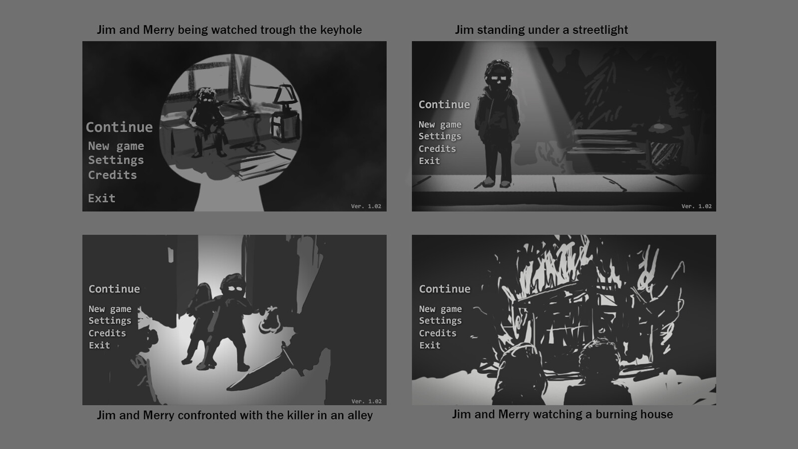 Main menu thumbnails.