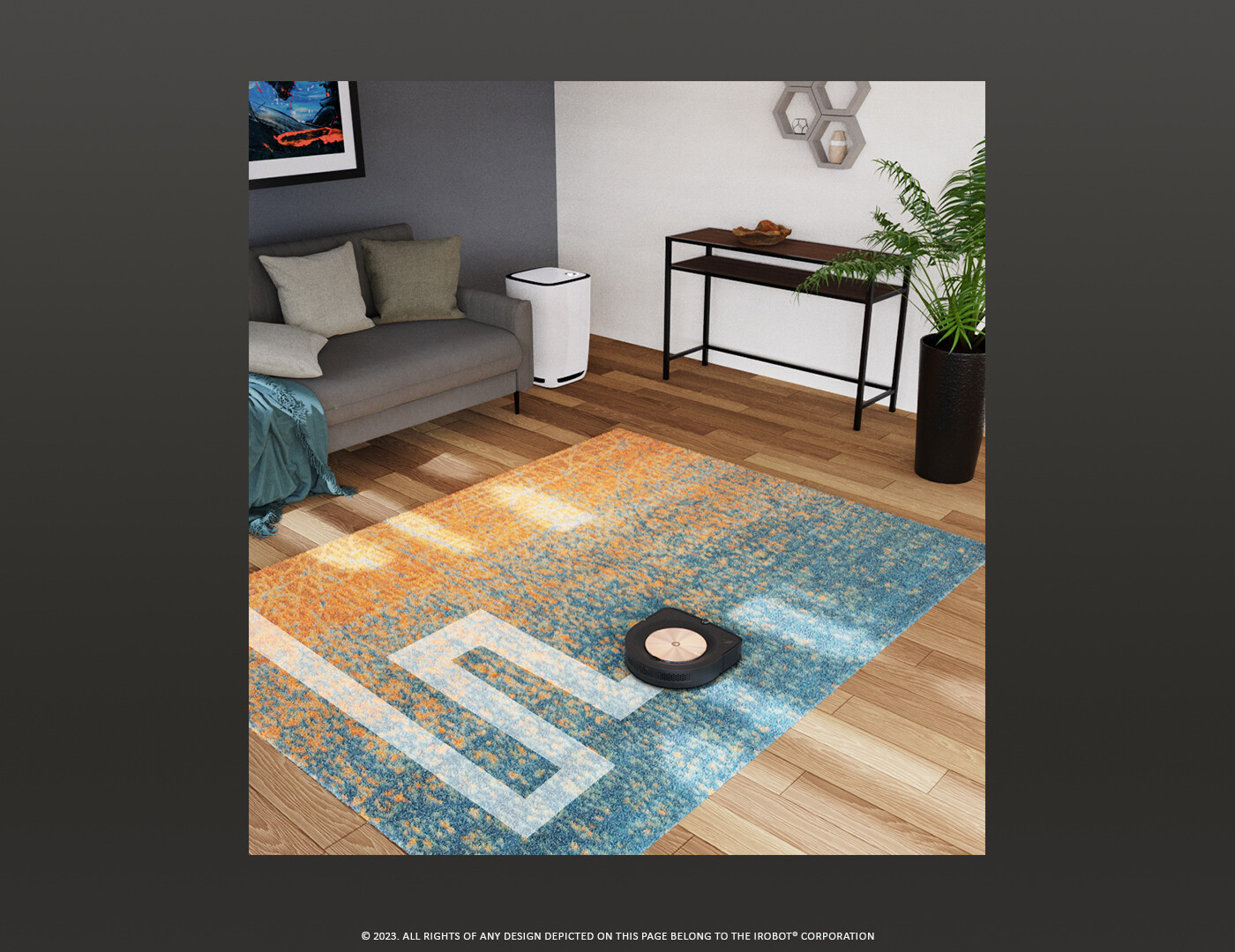 ArtStation Illustration Showing Roomba Path