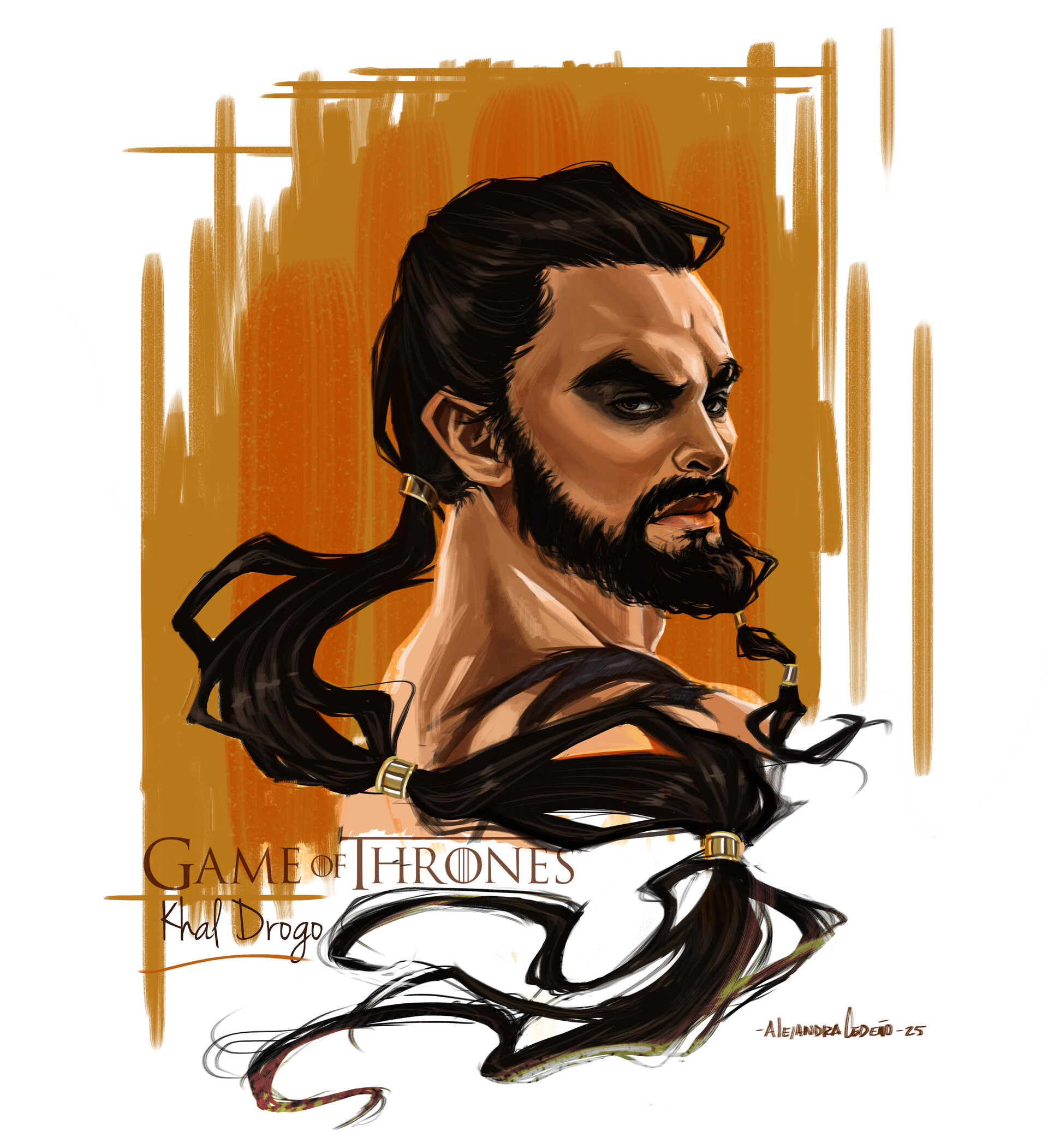 ArtStation FanArt Khal Drogo Game of Thrones