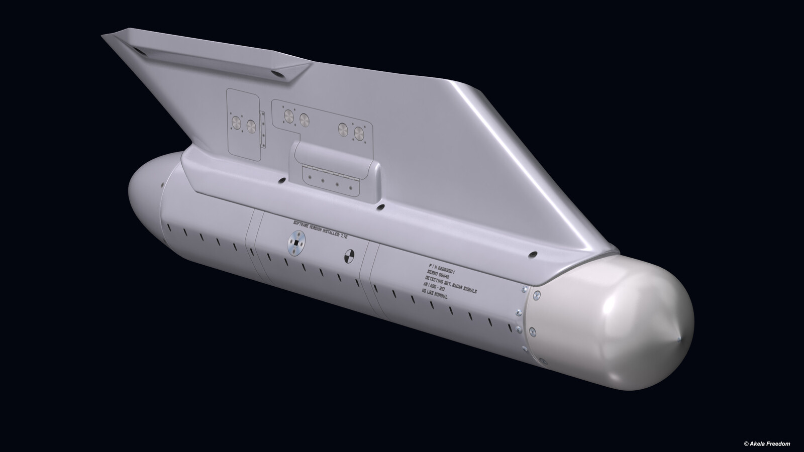HARM Targeting System ASQ-213A

Link for 3D model:
https://www.cgtrader.com/3d-models/aircraft/aircraft-part/harm-targeting-system-asq-213a