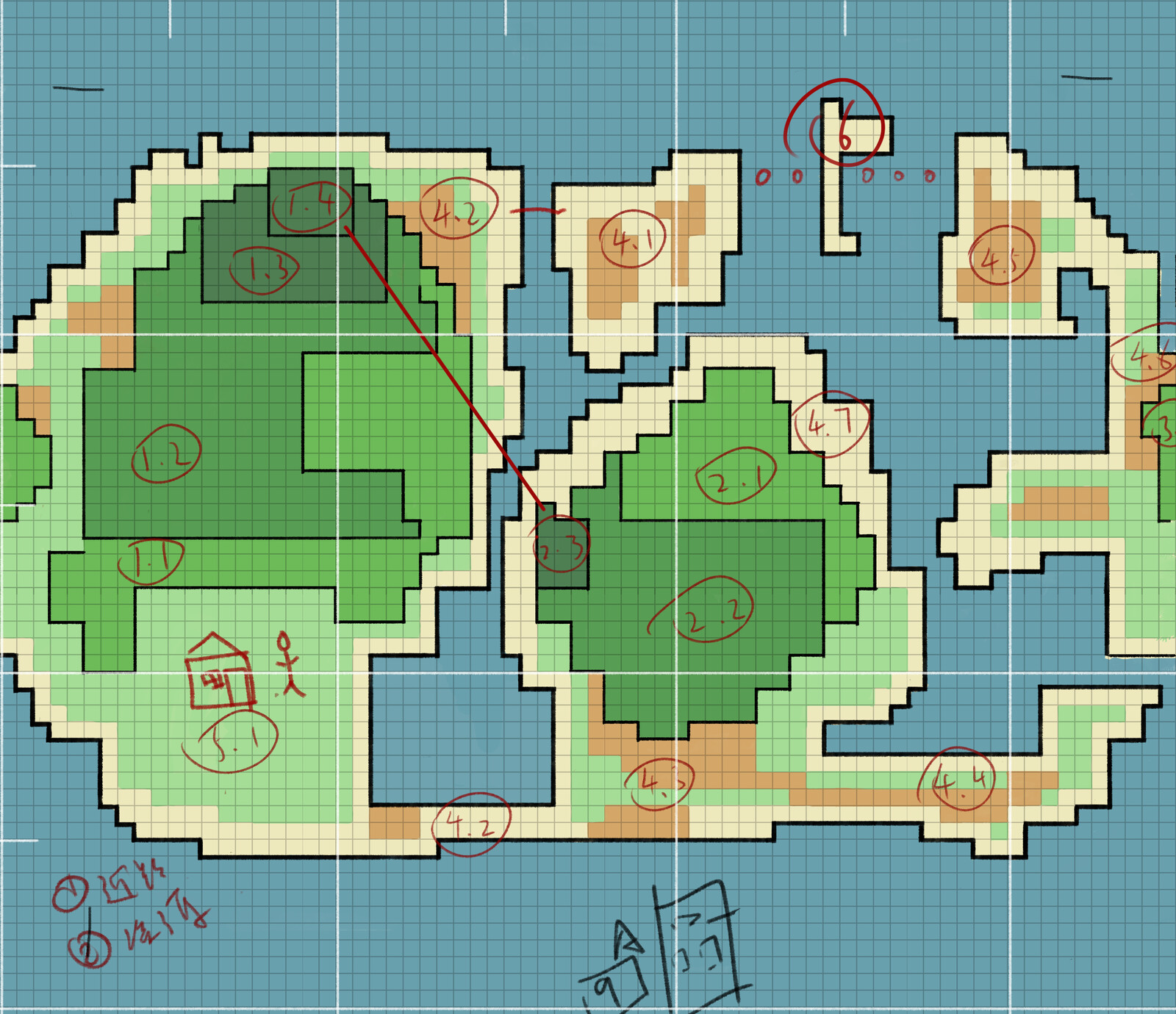 Pocket Planet Pre-design World map Final sketch
