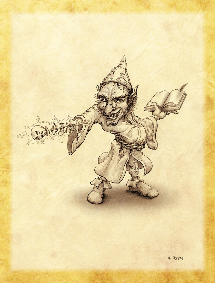 Memort: Goblin Sorcerer with Youmort the magic wand