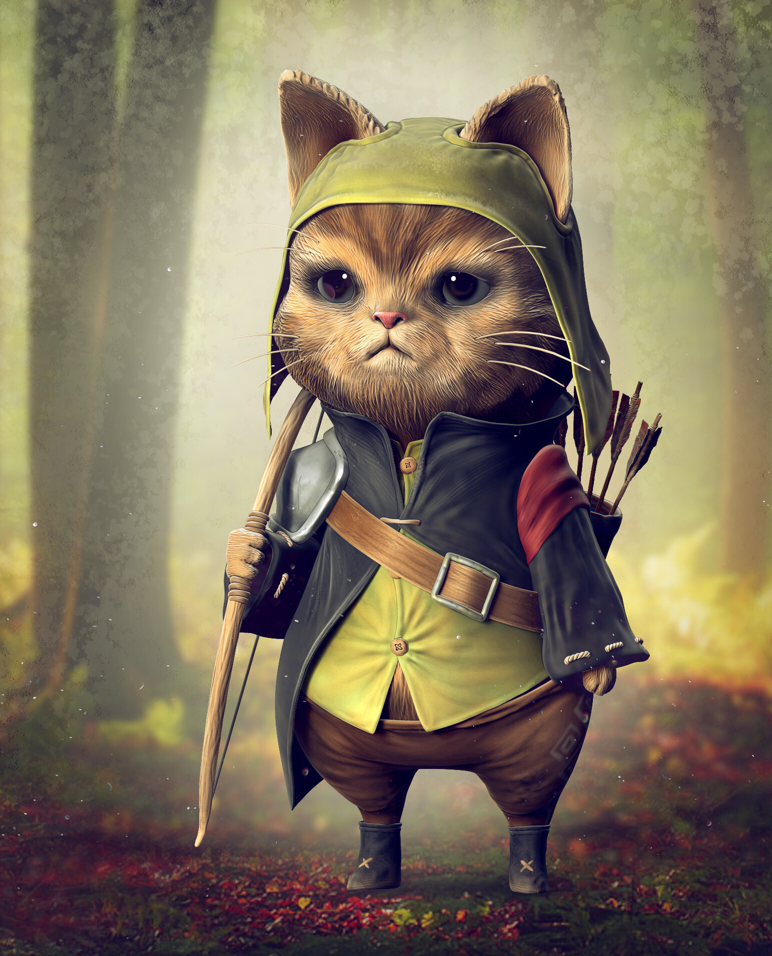 ArtStation Archer cat