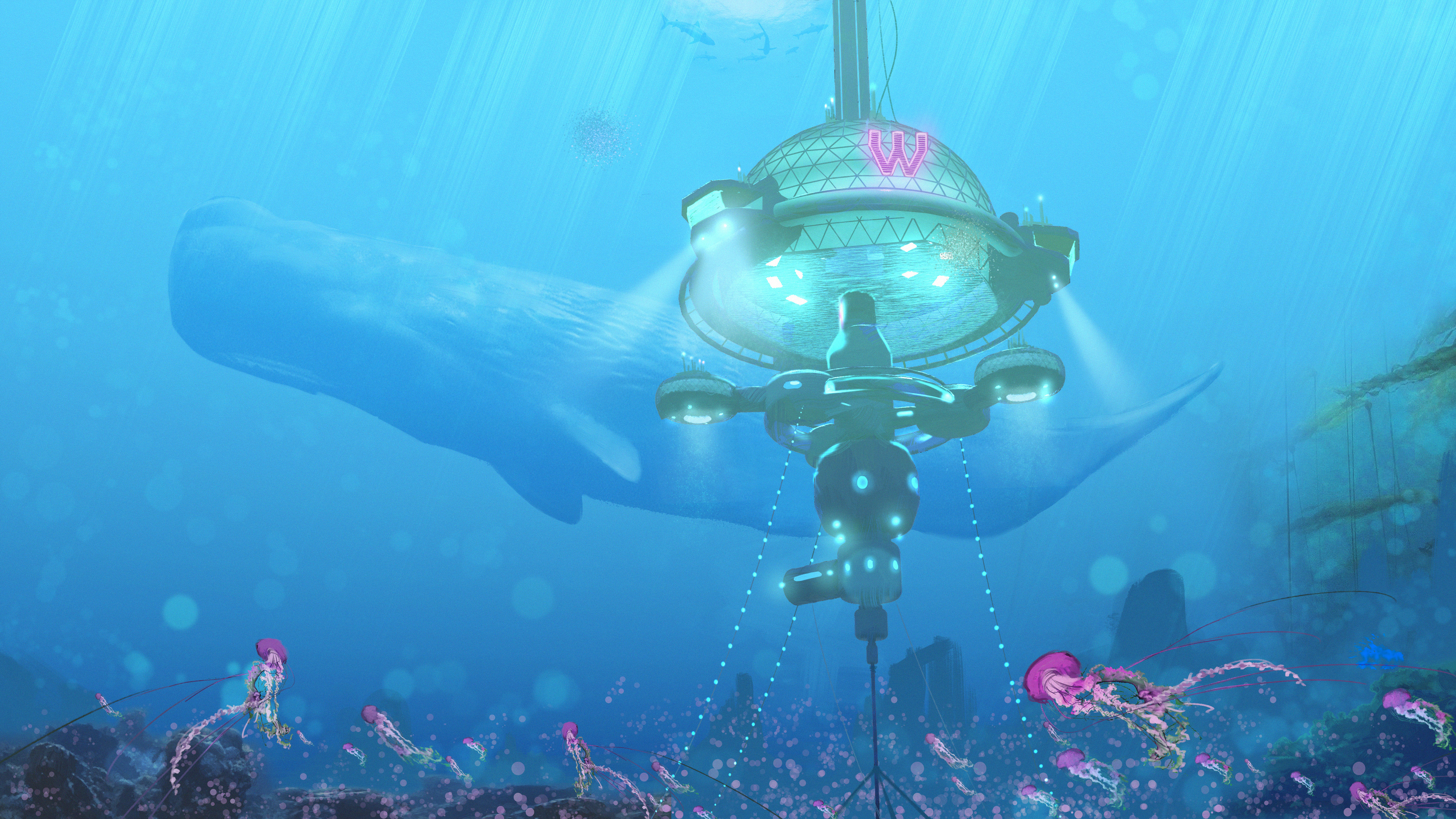 Williams ocean's lab concept
Inspired by jelly fish