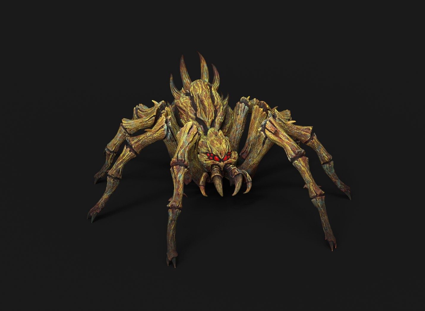 This Spider was sculpted/ modeled by Isaac Kellis.
