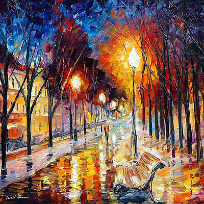 MORNING IN VENICE — PALETTE KNIFE Oil Painting On Canvas By Leonid