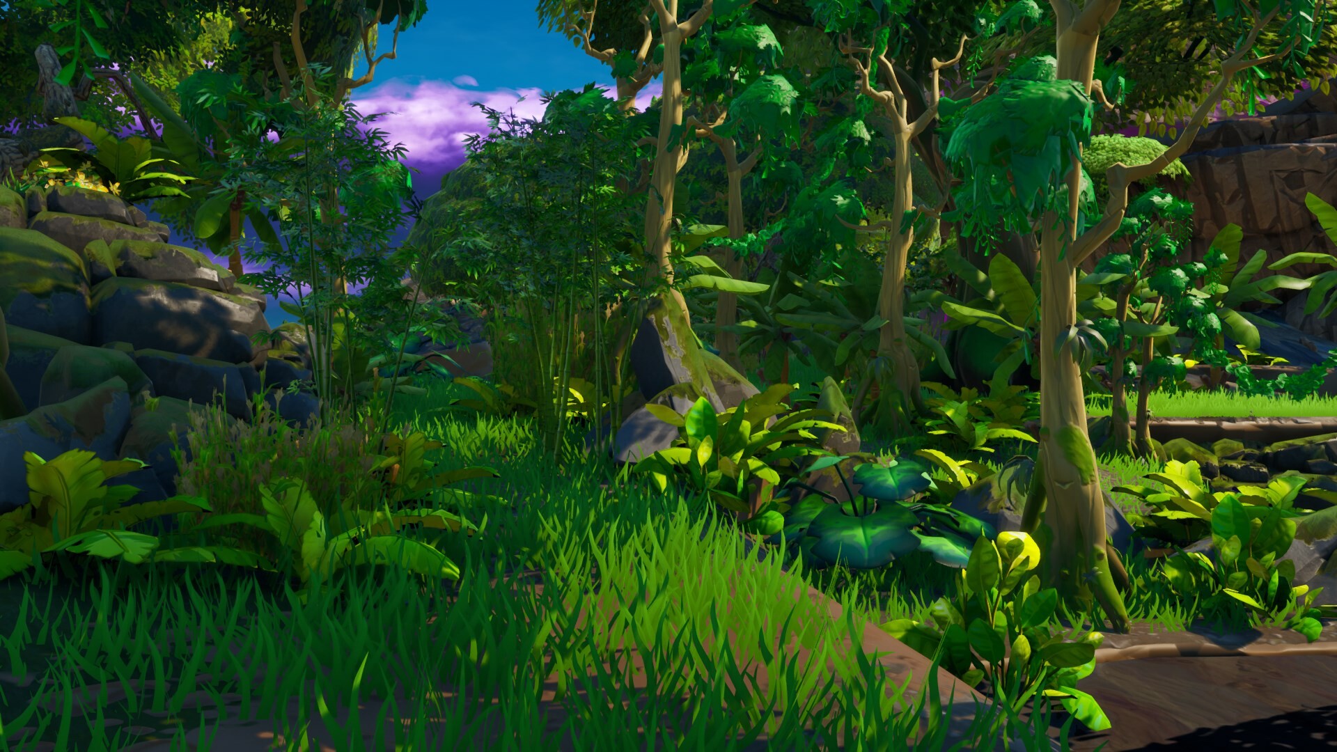 ArtStation Tropical Vegetation tests (Level Design FNC)
