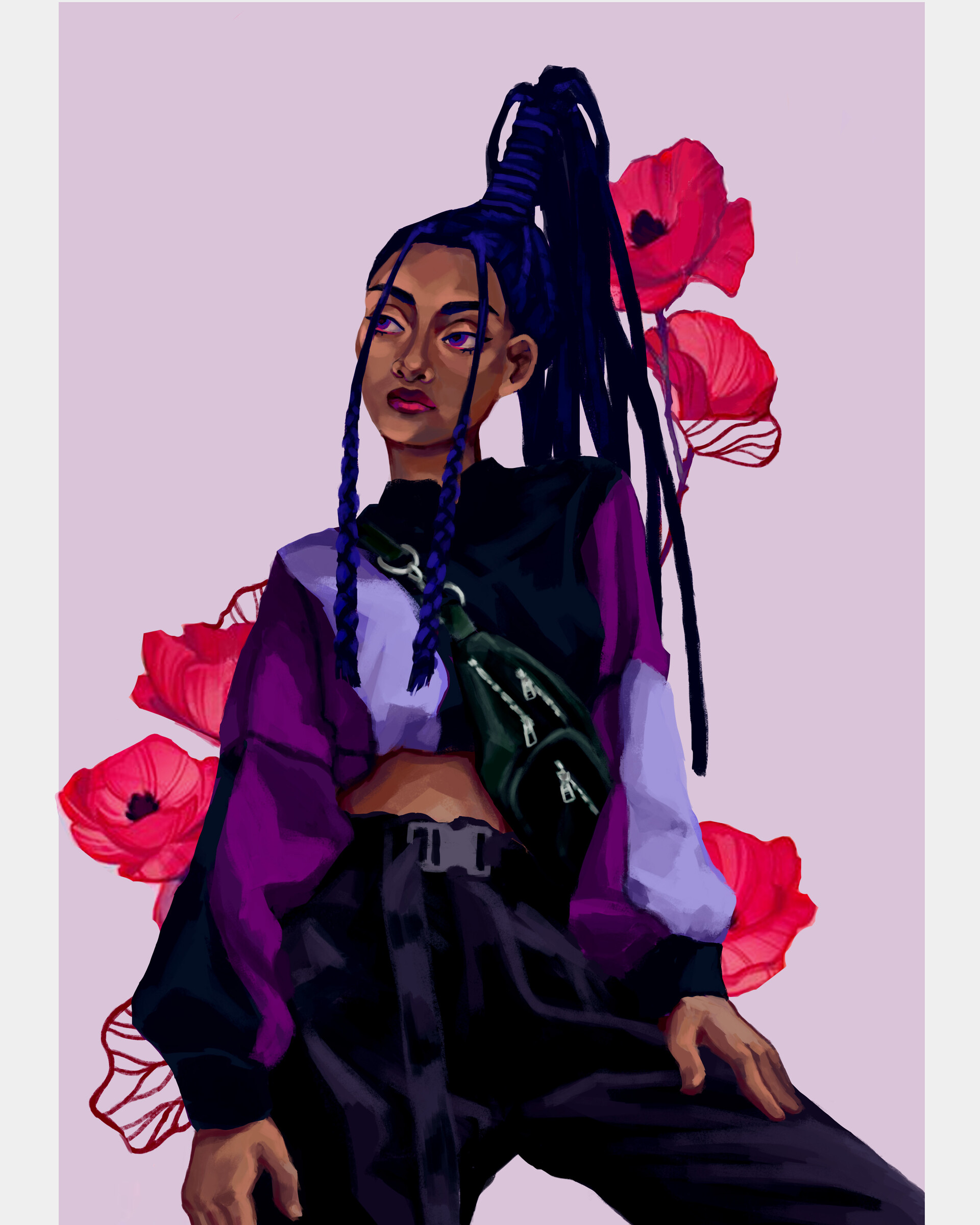 ArtStation - Purple Girl