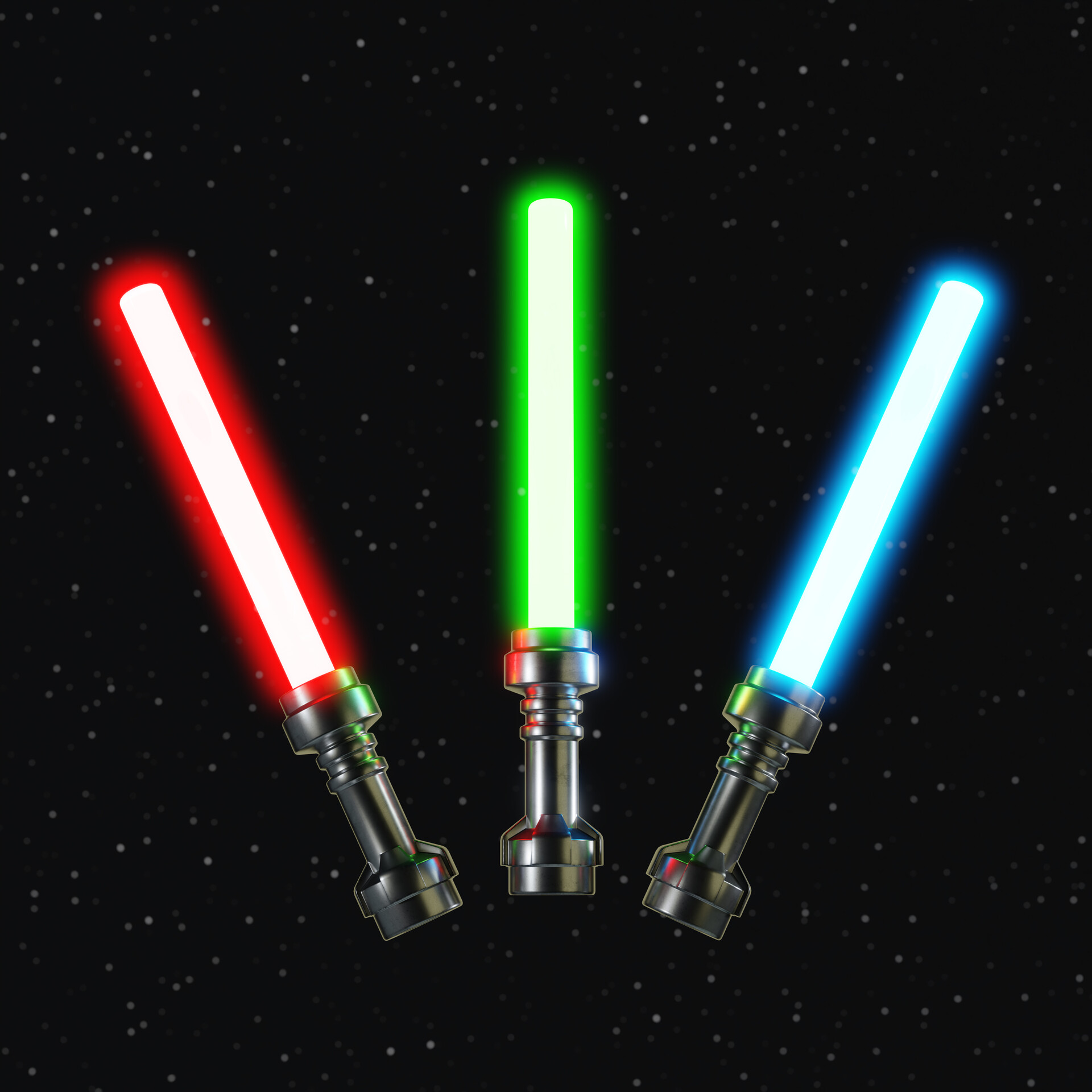 Cameron Carlyon Realistic LEGO Star Wars Lightsabers