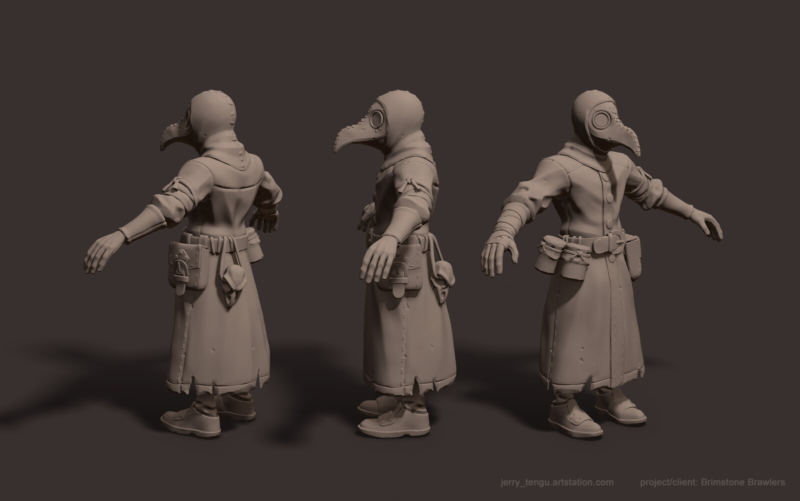 Plague Doctor - high poly sculpt
