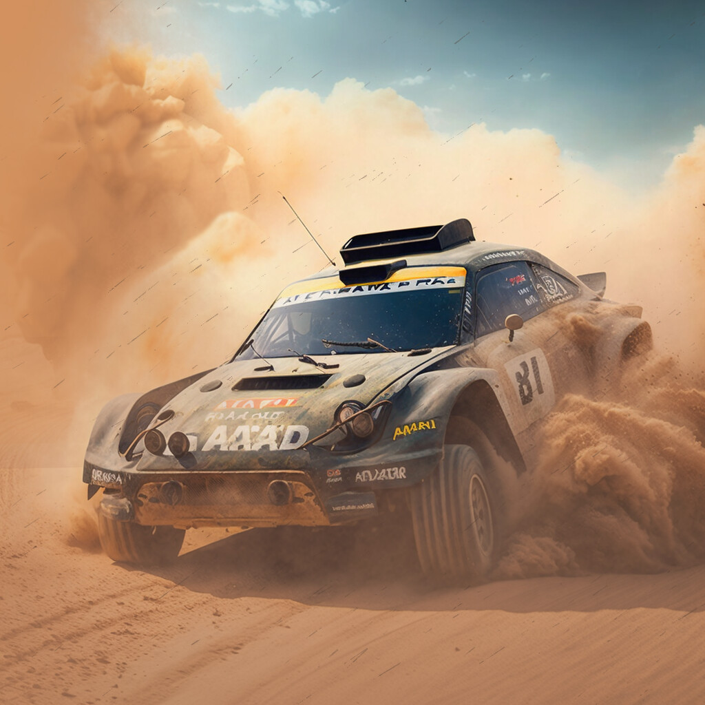 ArtStation Accelerating towards the finish line in the ParisDakar Rally