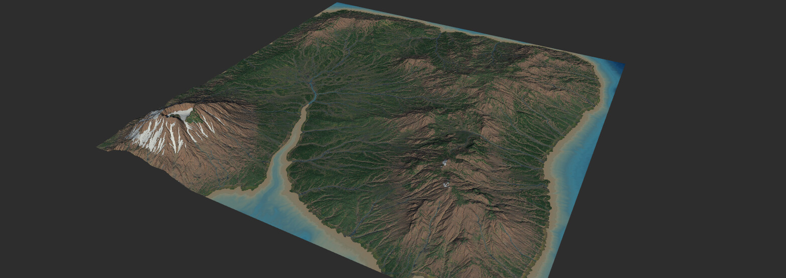 Working with height maps. GAEA for UE 5