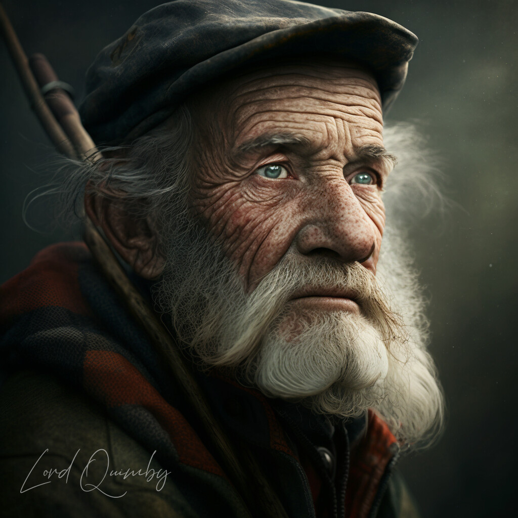 ArtStation Old irish man