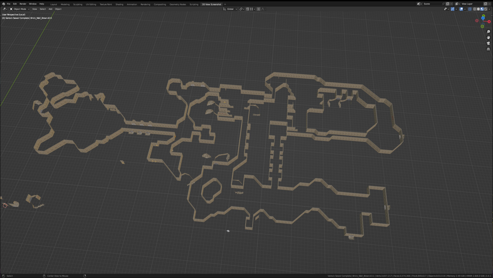 Varrock Sewer area - Wall block out