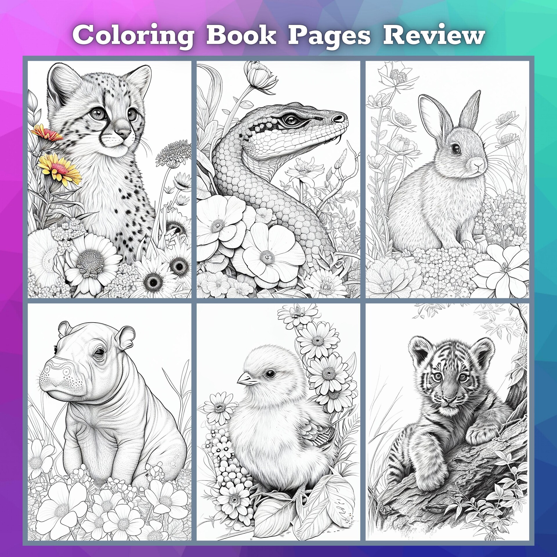 Cute Animal Coloring Book for Adults: Coloring Book, Relax Design for  Artists with fun and easy design for Children kids Preschool (Early  Education #3) (Paperback)