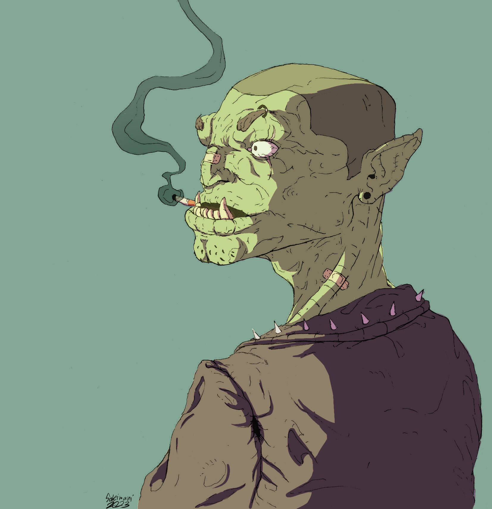 ArtStation biker goblin
