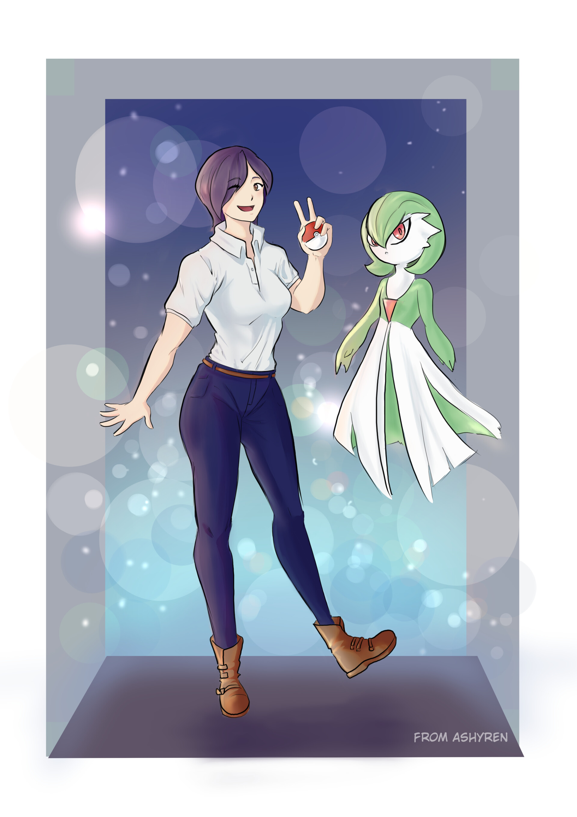 ArtStation - A Fan art of Gardevoir (Pokemon) 1