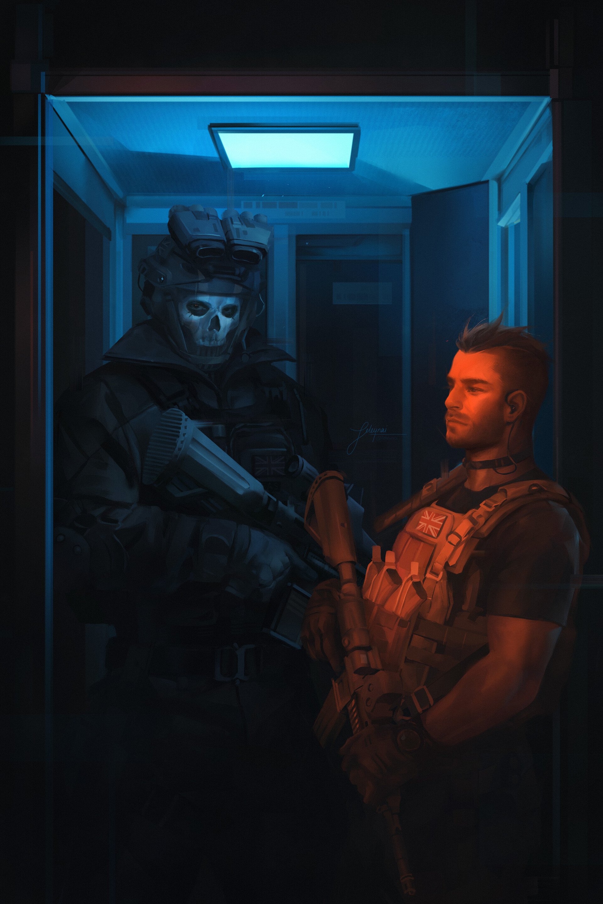 ArtStation - Ghost inspired by Modern Warfare 2