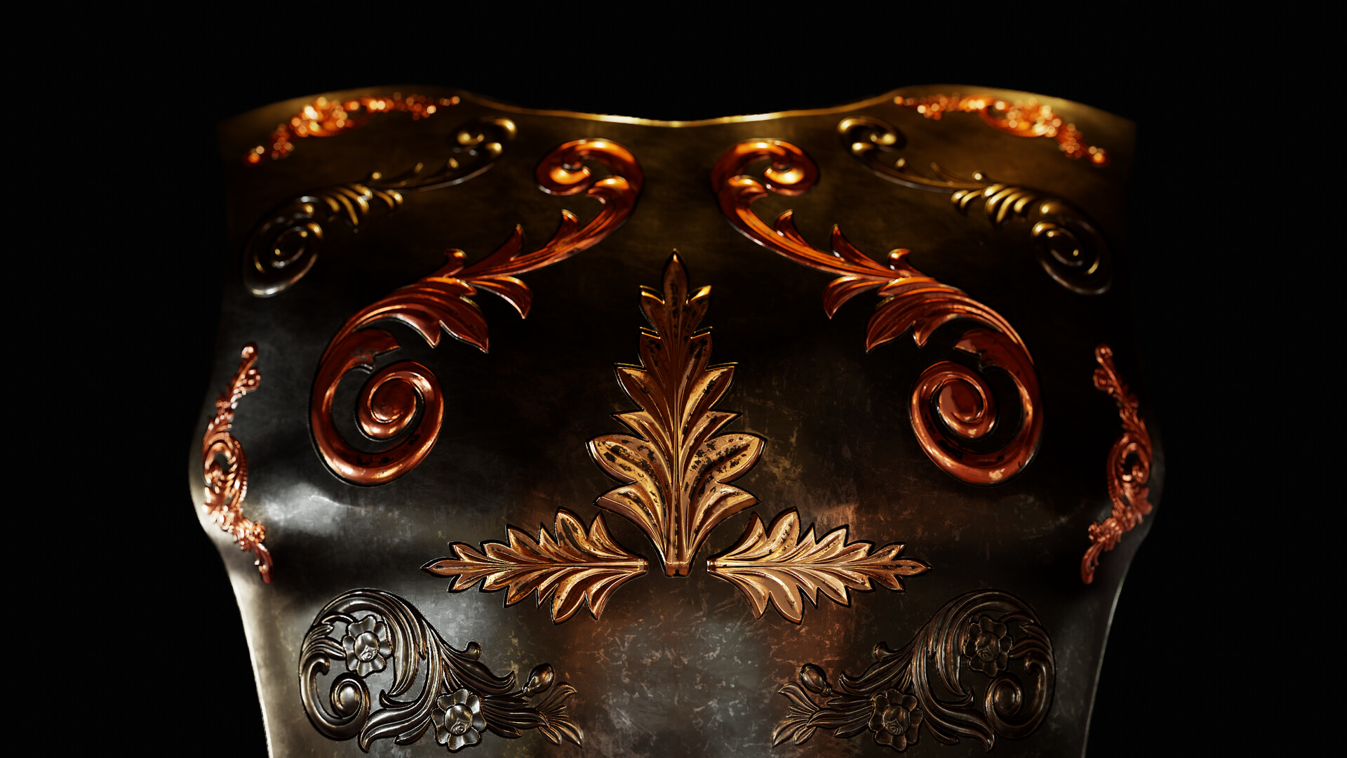 ArtStation Medieval chest plate armor