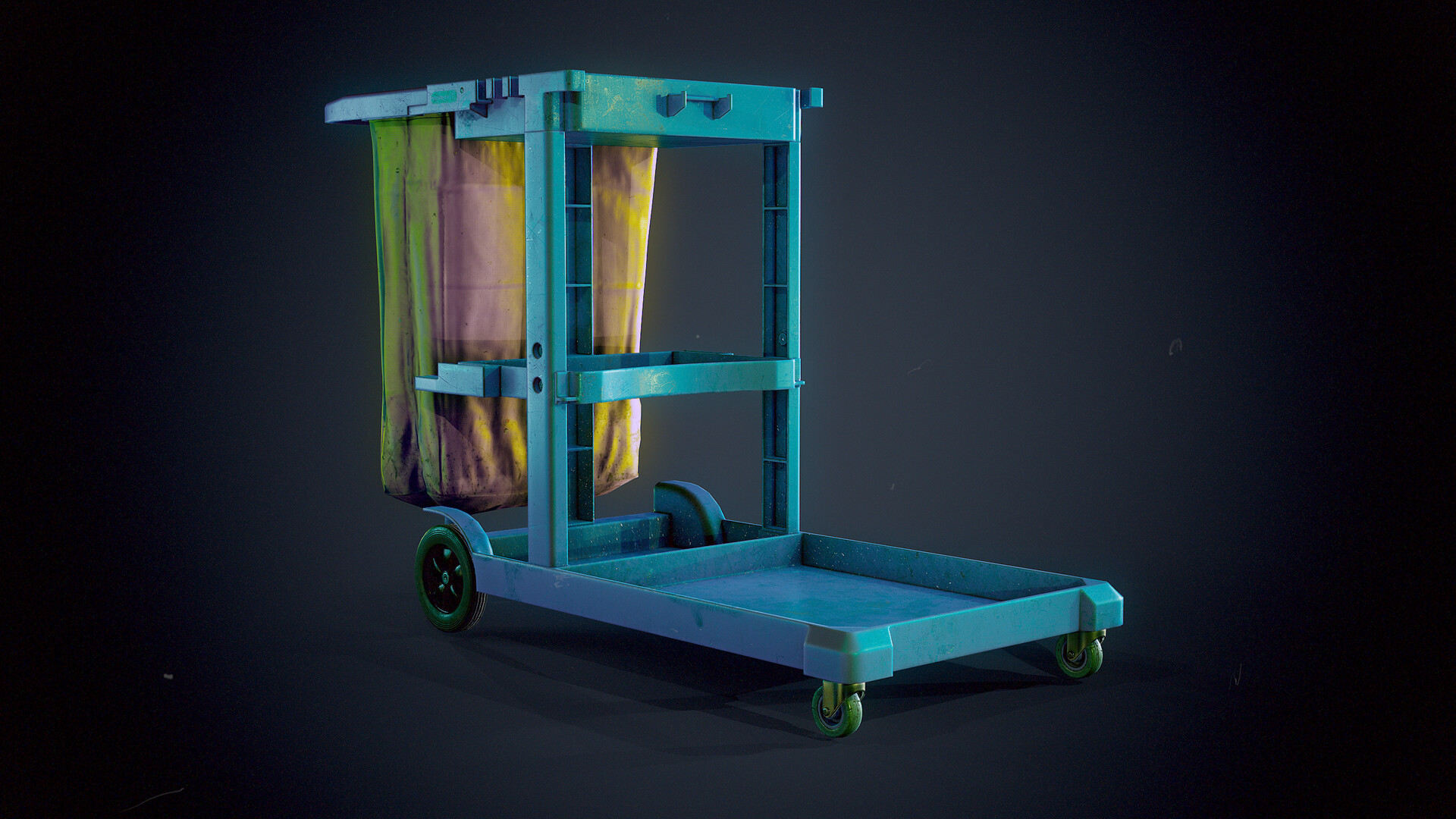 Janitor Cart - Blue