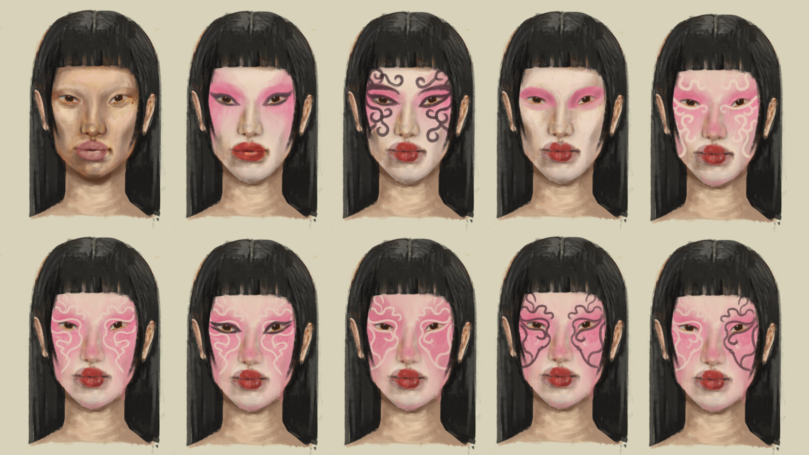Makeup variations