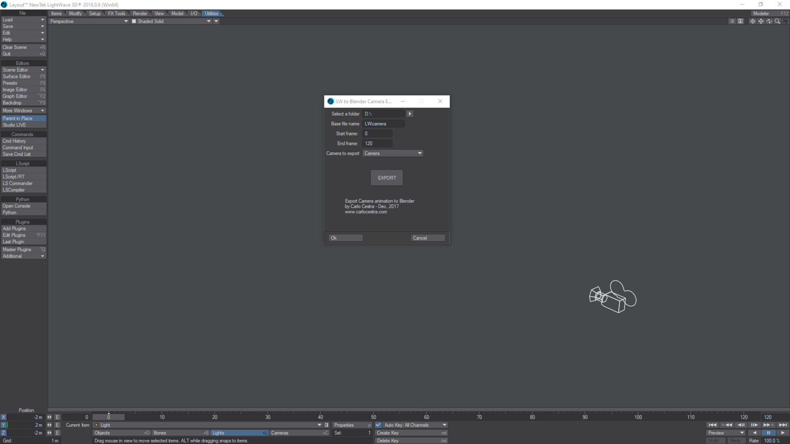 This is the script I wrote to export Lw camera to Blender. You can download it for free here https://artstn.co/m/bV1ly