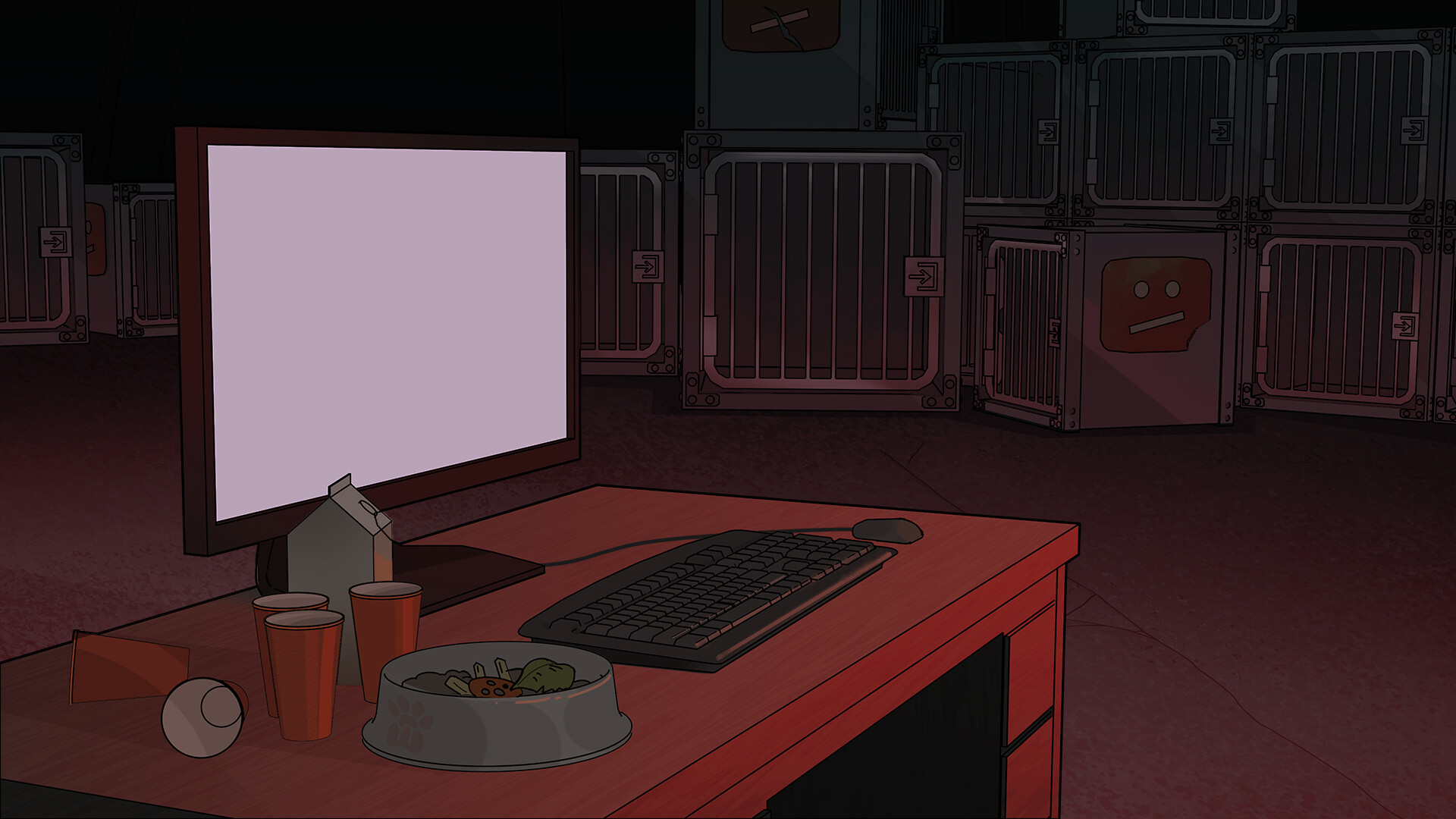 Kuo Yang Cover Illustration and Background Art Meatcanyon's "Youtube