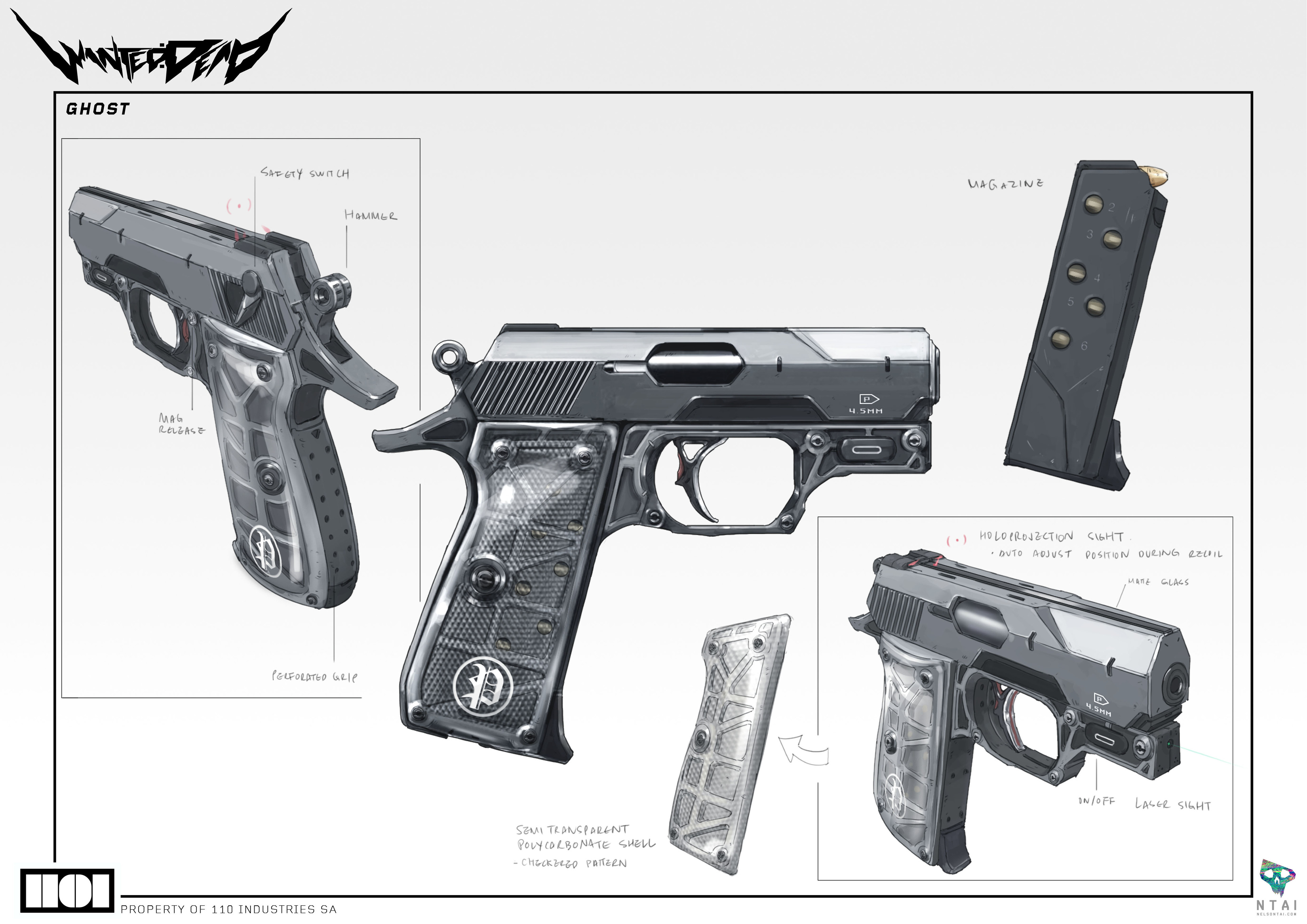 Weapon - Ghost. Based on the PPK.