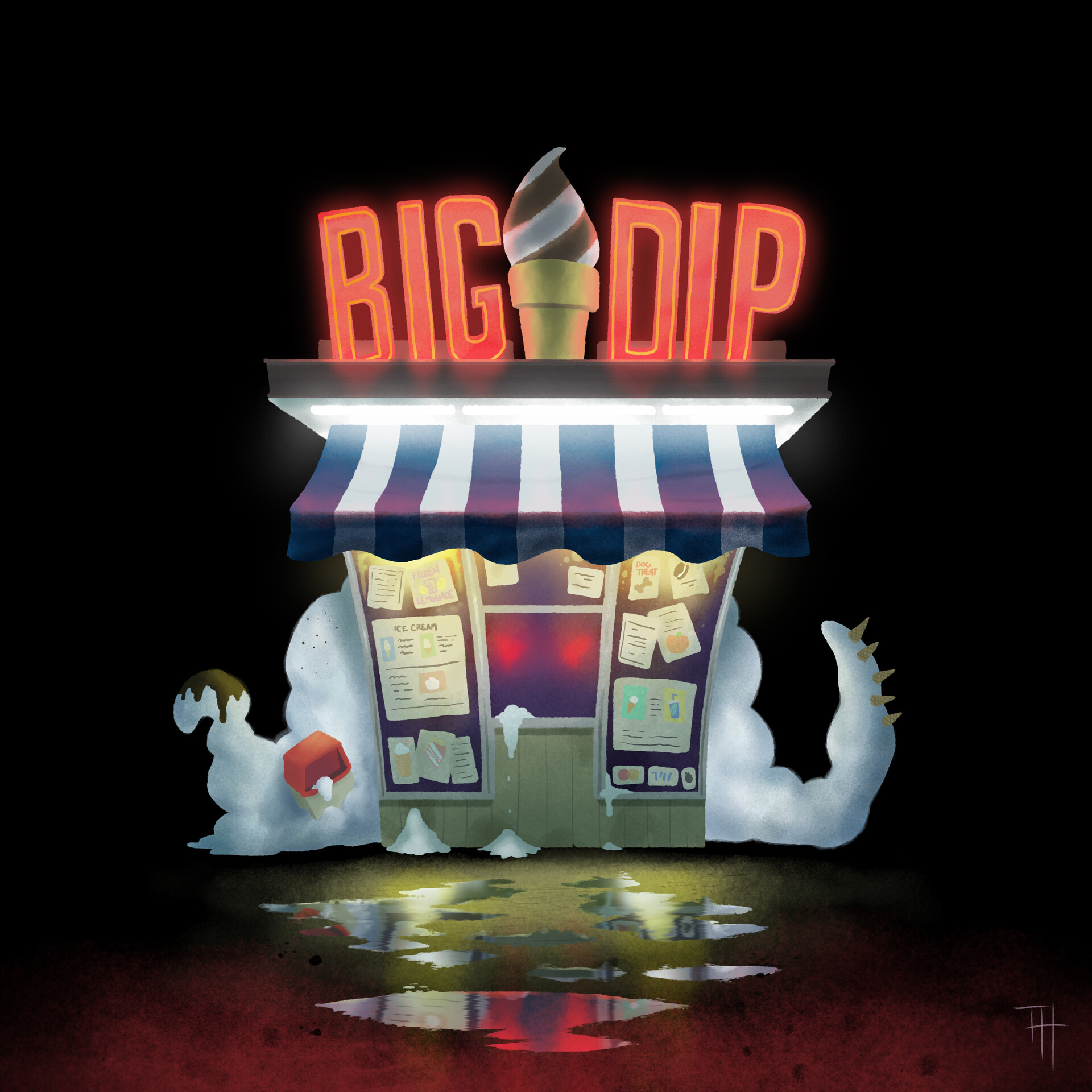 ArtStation The Big Dip Ice Cream Monster