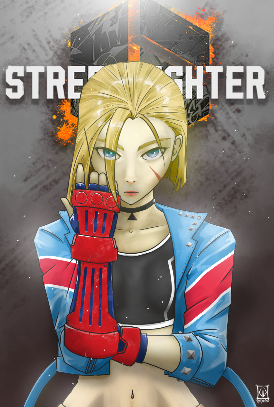 CAMMY STREET FIGHTER 6 (JACKET), an art print by darkusomega - INPRNT