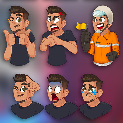 VicTycoon ART - Fiz esse emoji pack pro canal da Vitória