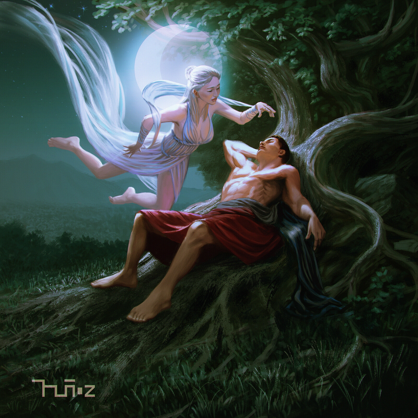Endymion and Selene by Jose Muñoz