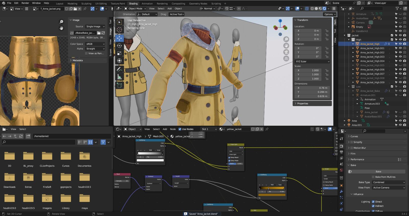 View of the high poly model ready to be baked following an existing concept.