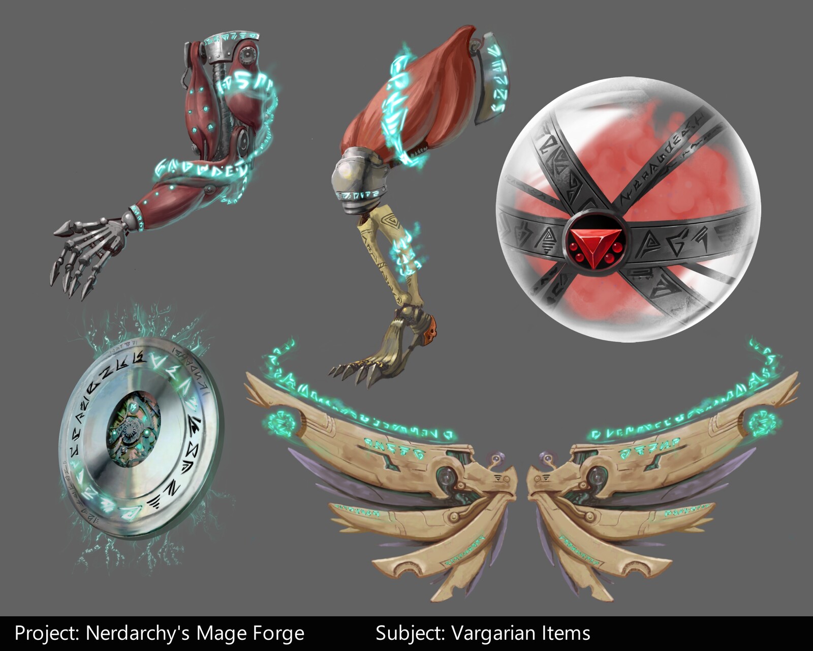 Vargarian Items for Nerdarchy's Mage Forge