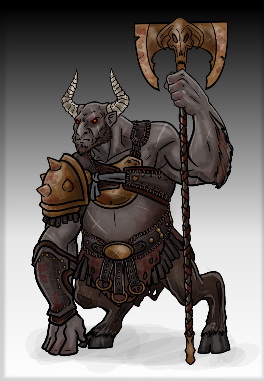ArtStation minotaur anatomy