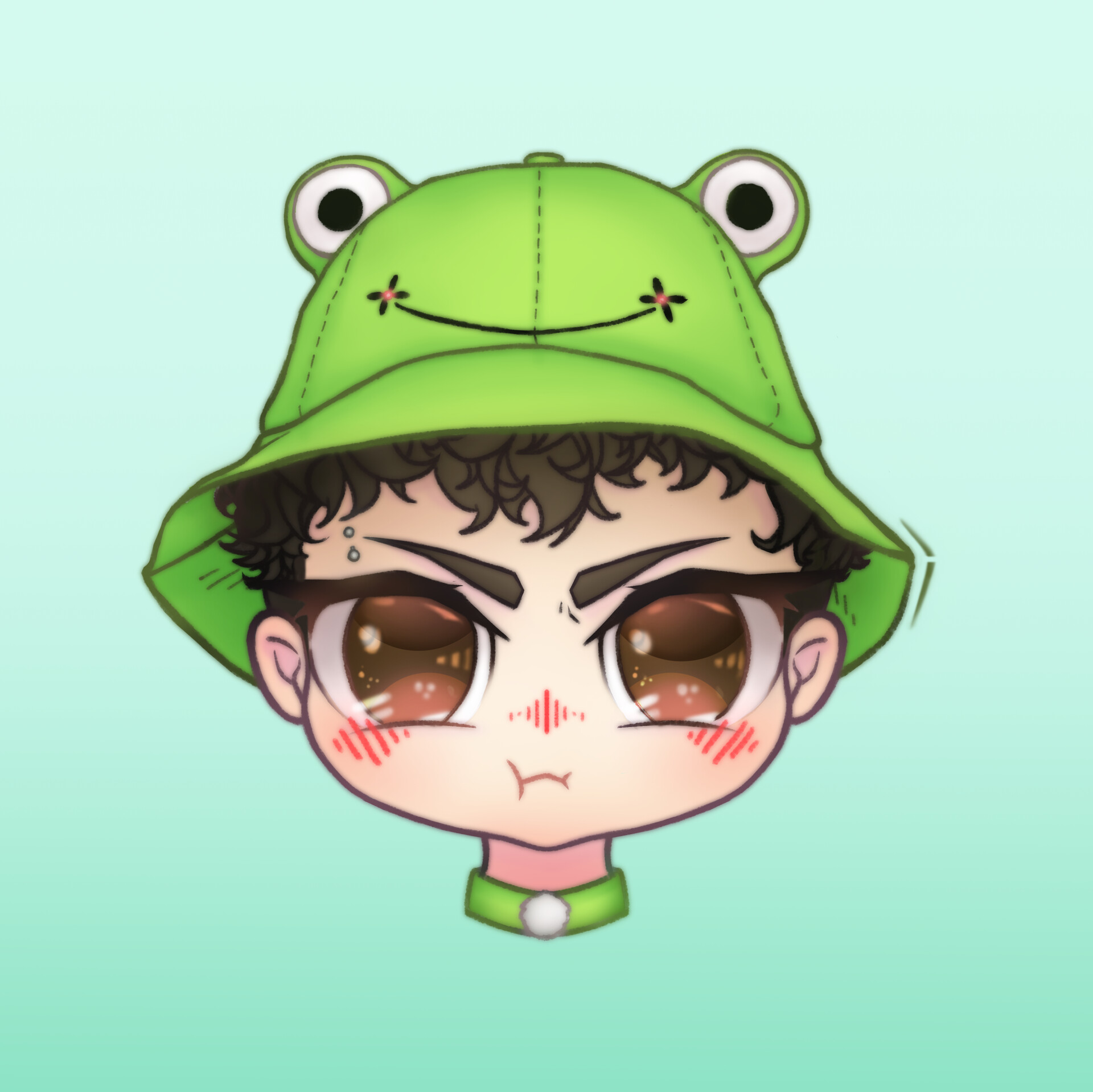 ArtStation - Frog Hat Chibi