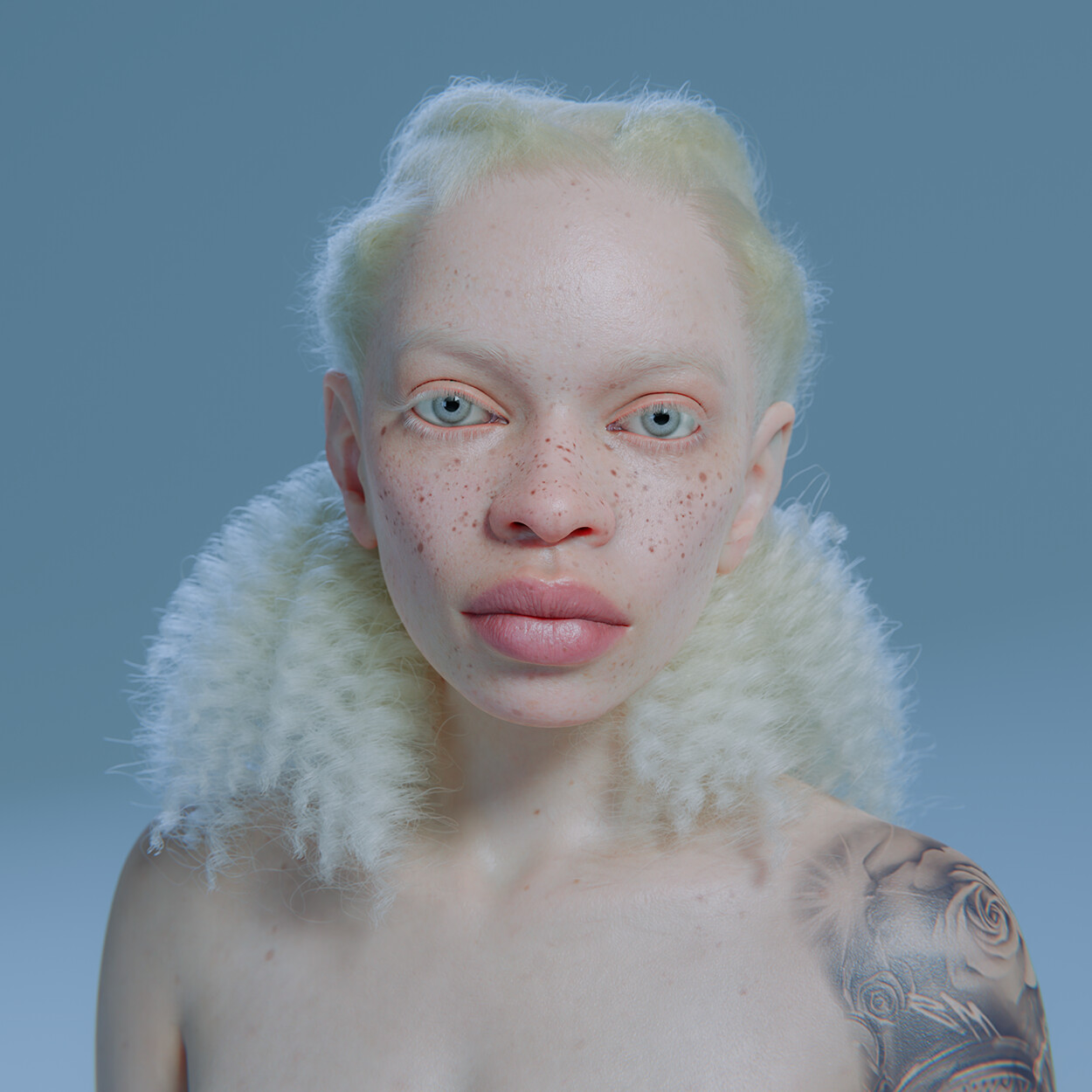 Artstation albino character