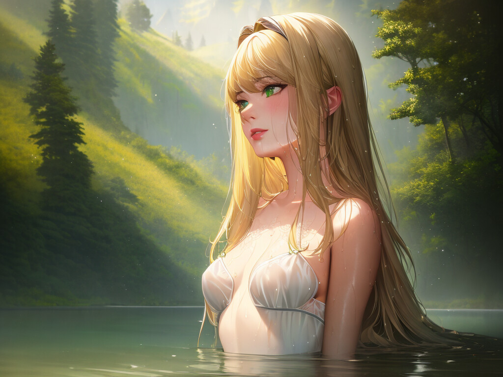 ArtStation - fantasy girl (AI).