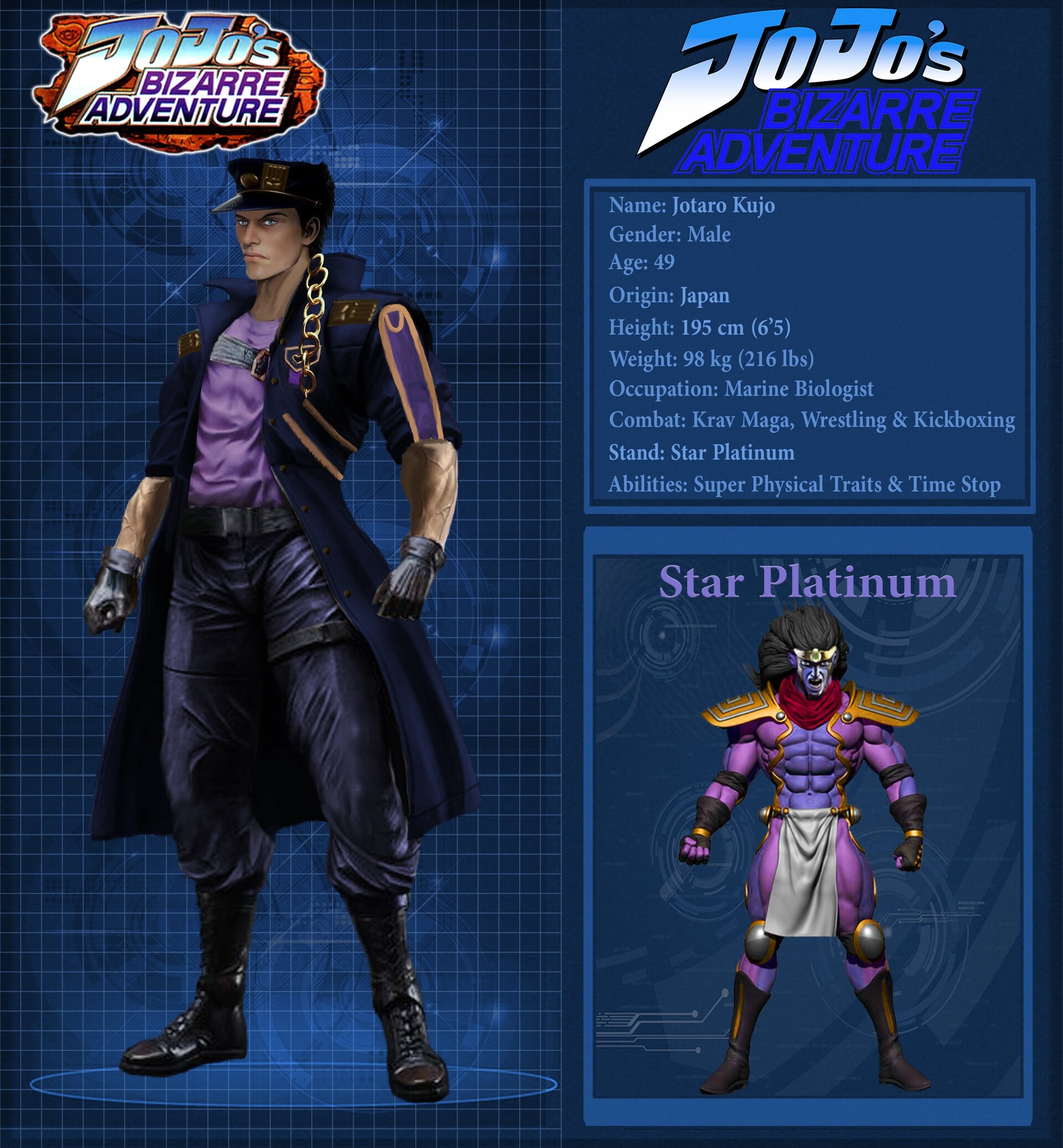 Jojo's Bizarre Adventure - Jotaro Kujo Stand:Star Platinum