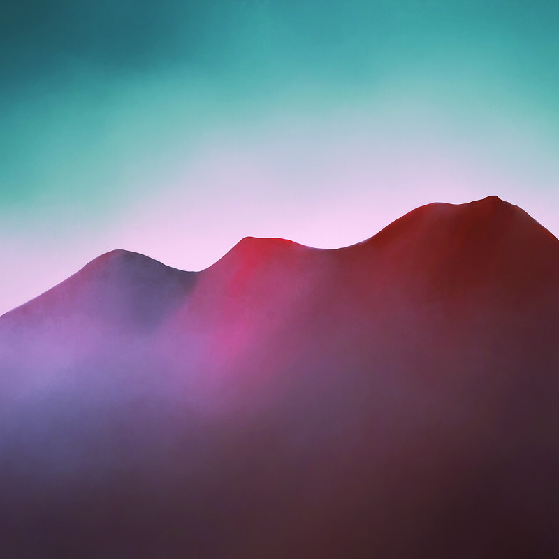 Red Mountains - Abstract Mountain Landscape 7