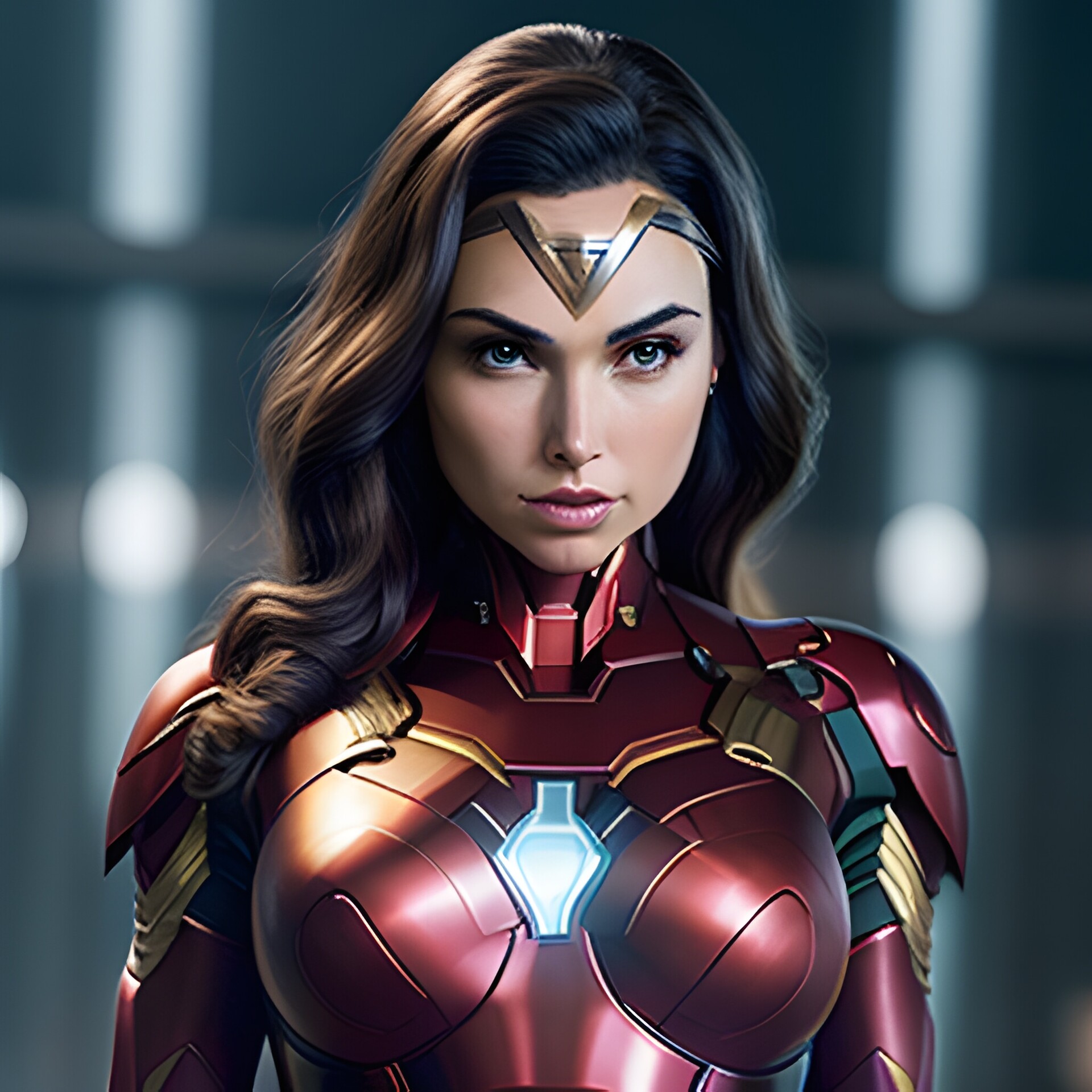 Artstation Another Version Of Wonder Woman Use Tony Stark Suit