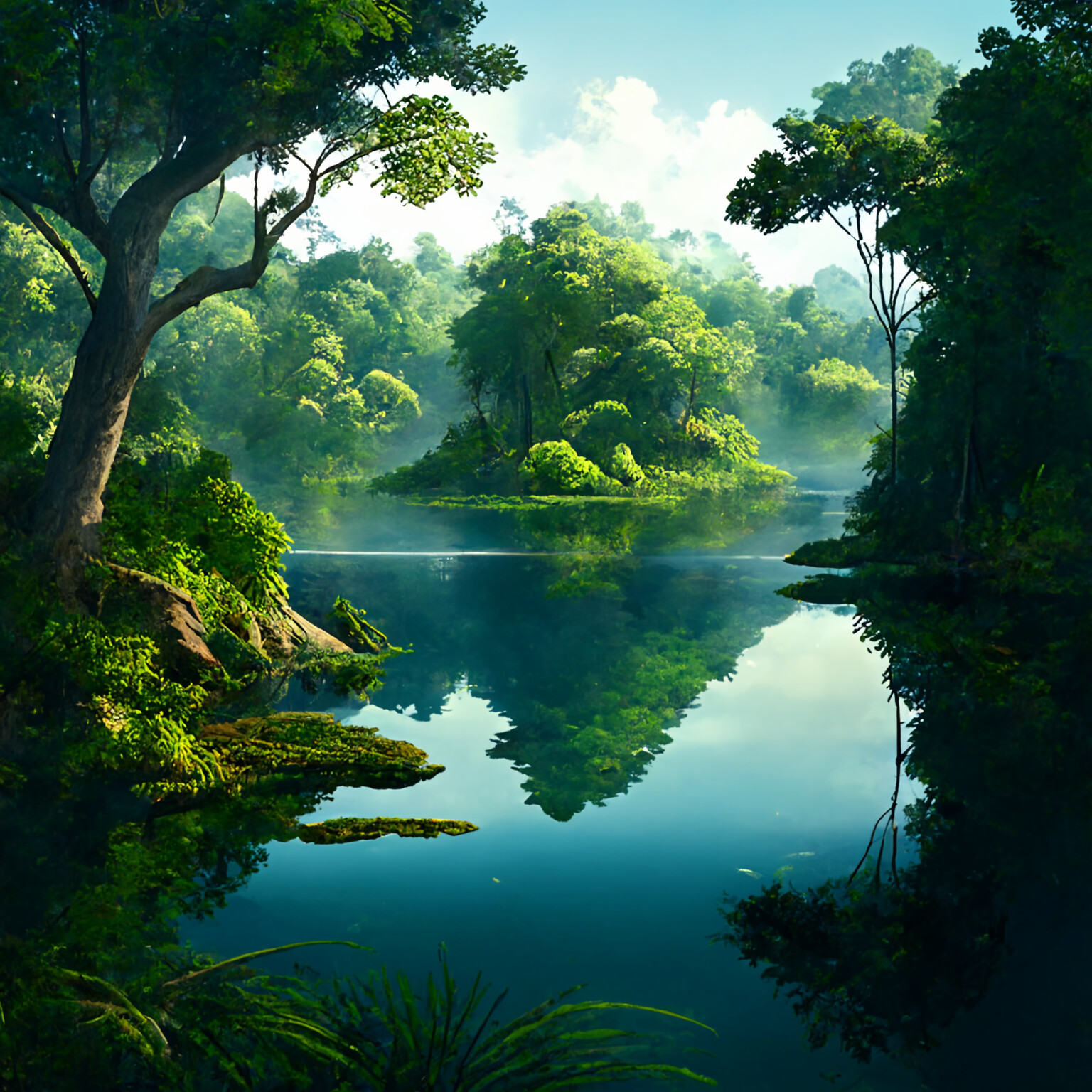 ArtStation - Nature's Serenity: Capturing the Beauty of a Tranquil Forest