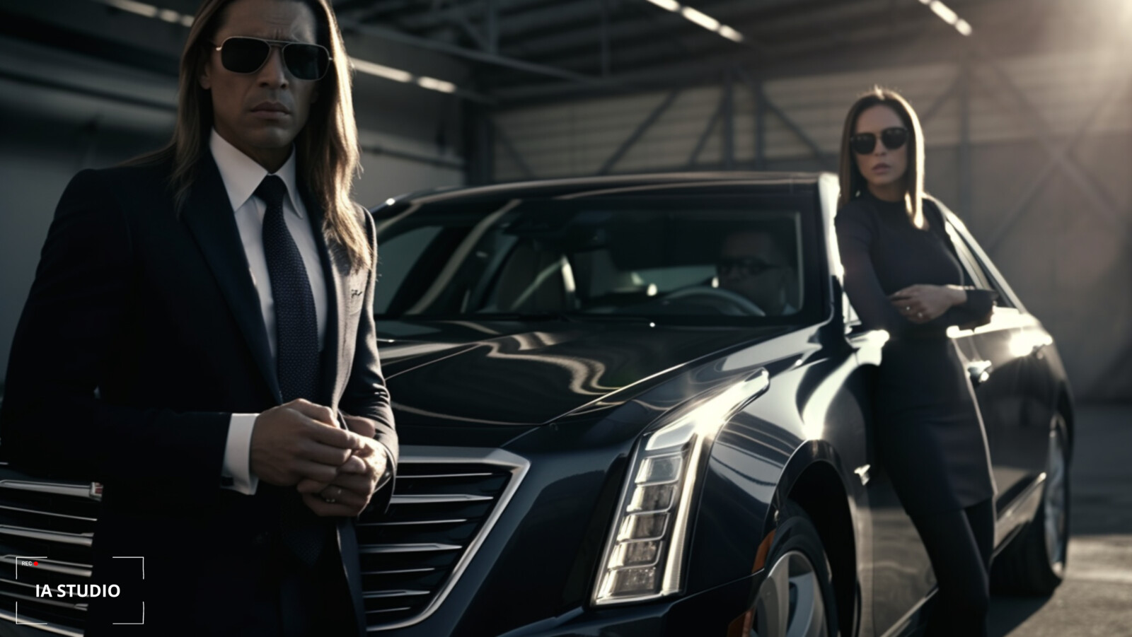 FBI AGENT On Stuning shot scene with Cadillac by IA STUDIO &amp; S7