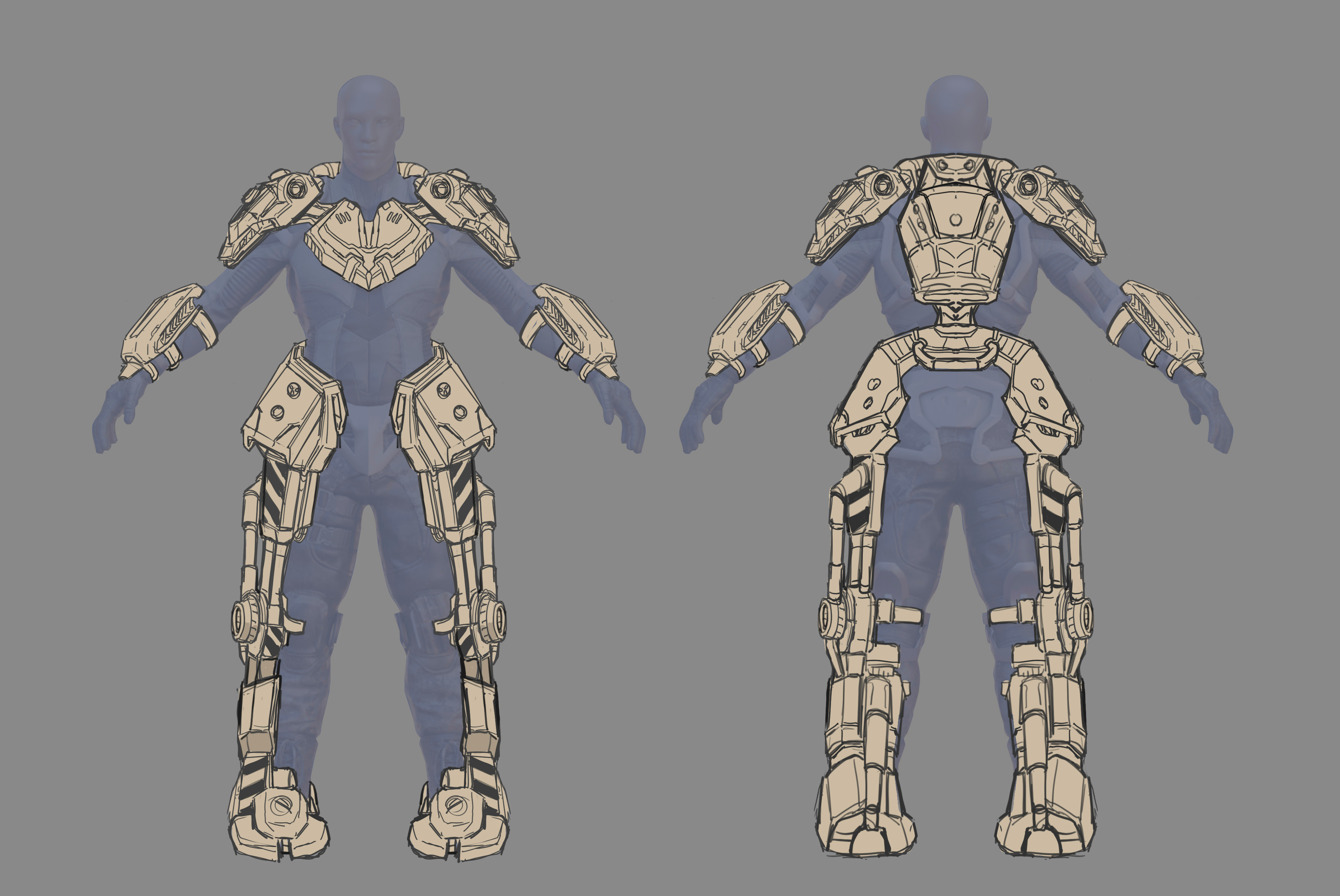 Sketch - Sci-fi armor 02 - T1